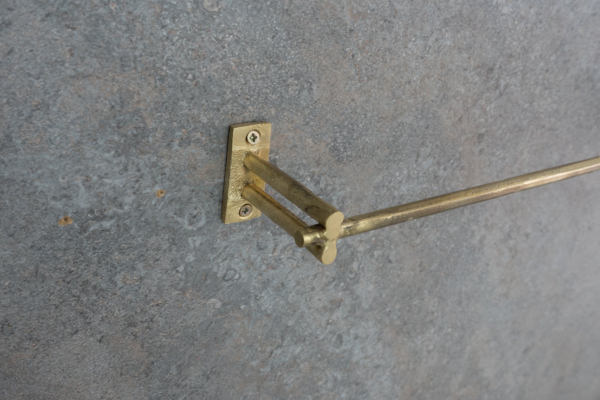 Unfinished Brass Towel Bar Holder | Bathroom Towel Hanger alternate view 7