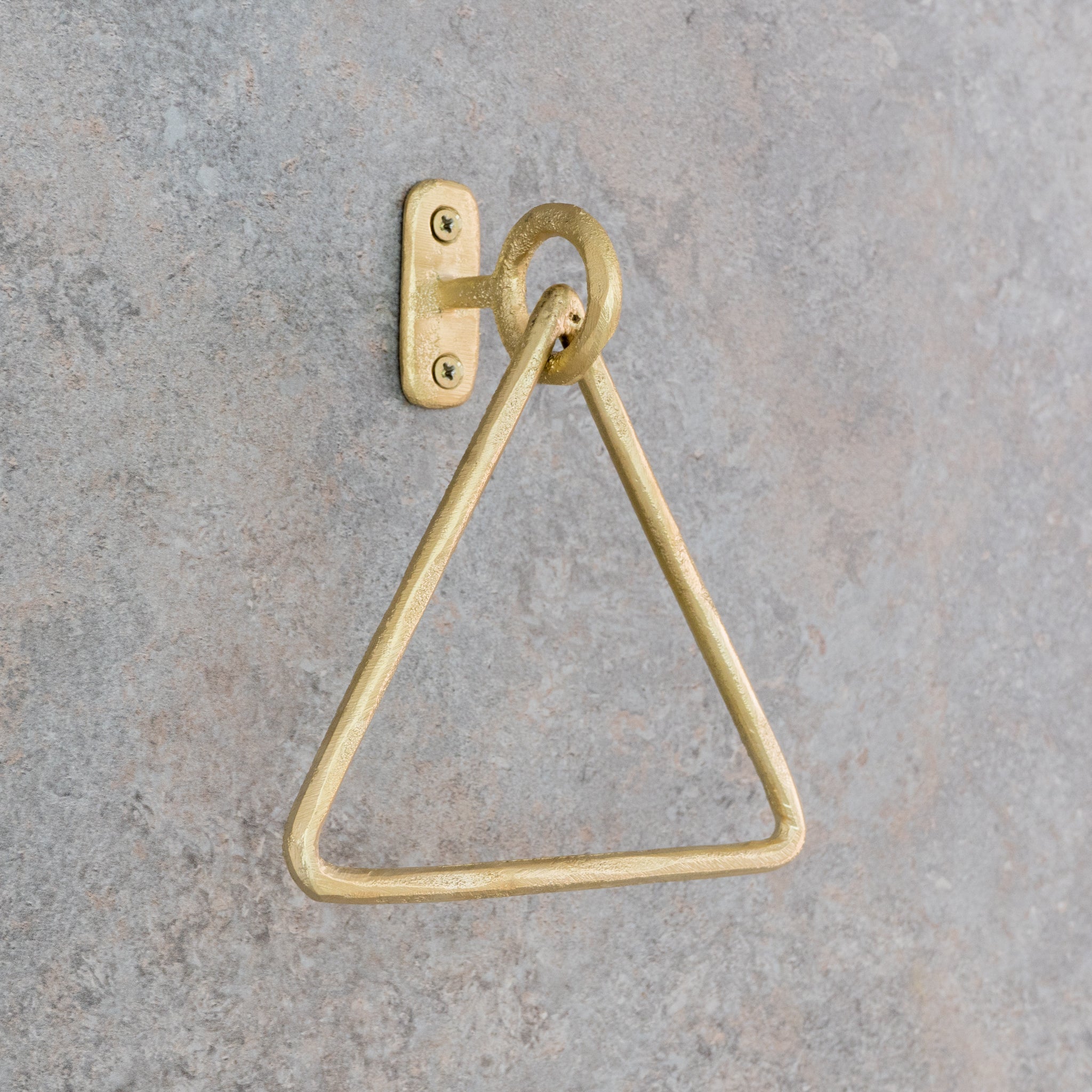 Unfinished Solid Brass Towel Ring, Sand Casted alternate view 4