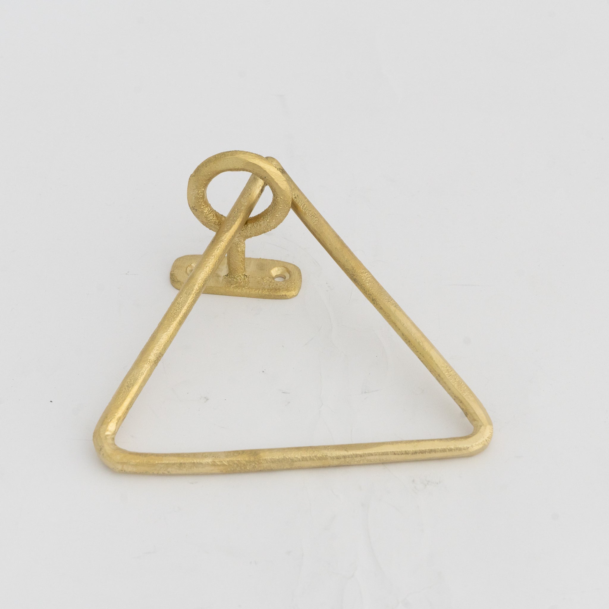 Unfinished Solid Brass Towel Ring, Sand Casted
