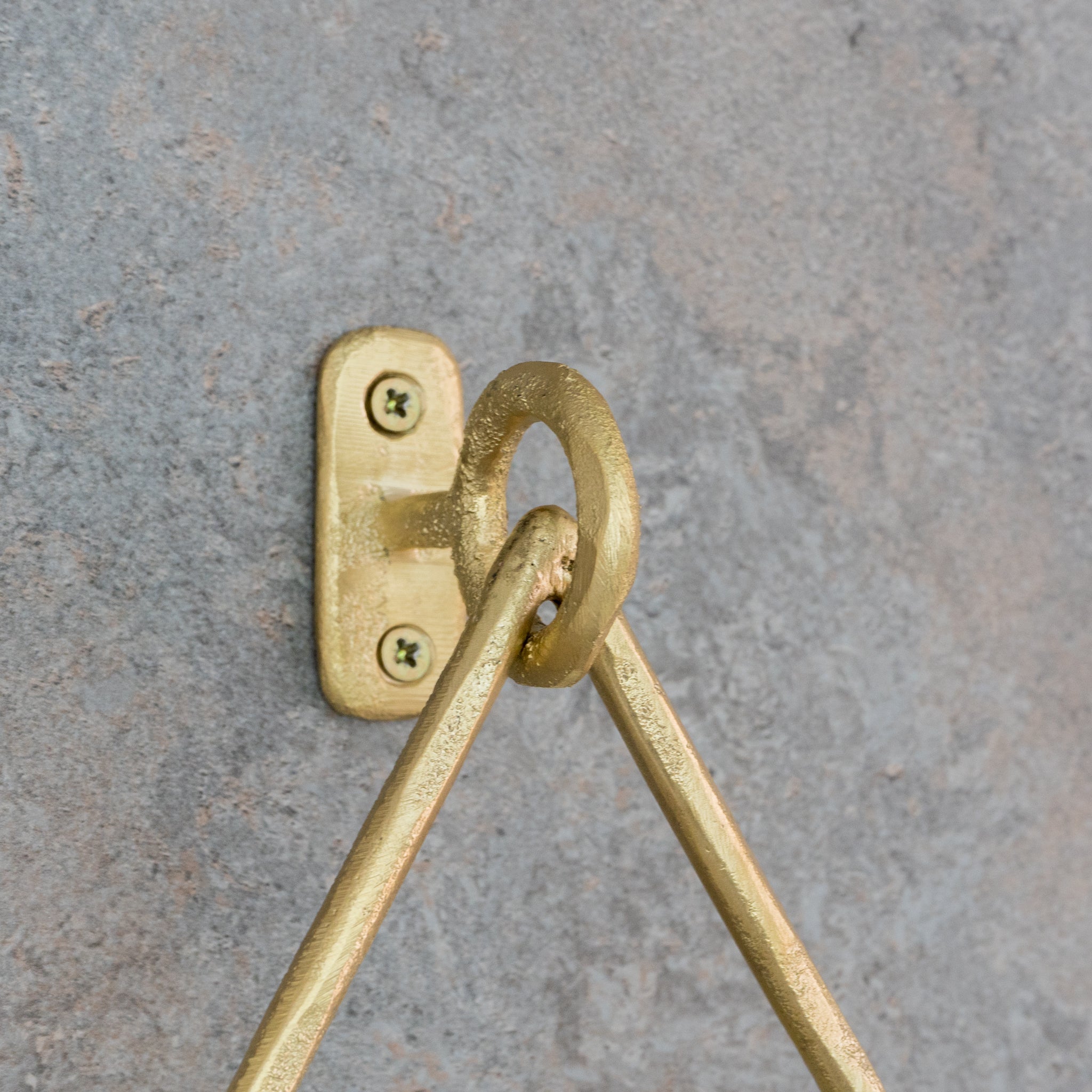 Unfinished Solid Brass Towel Ring, Sand Casted alternate view 5