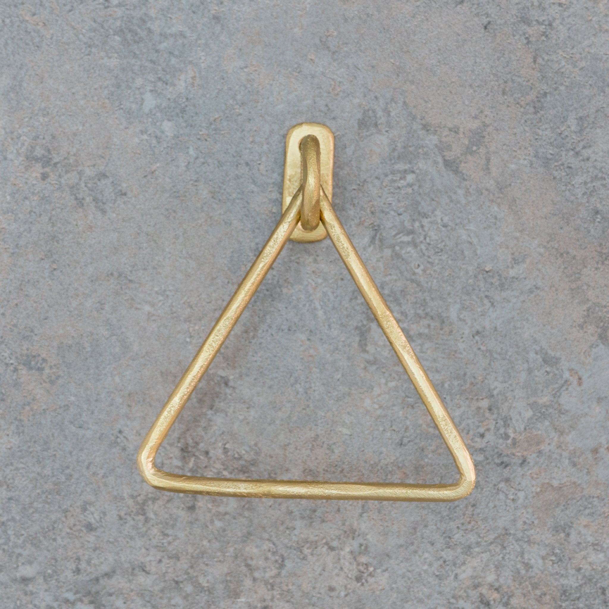 Unfinished Solid Brass Towel Ring, Sand Casted alternate view 3