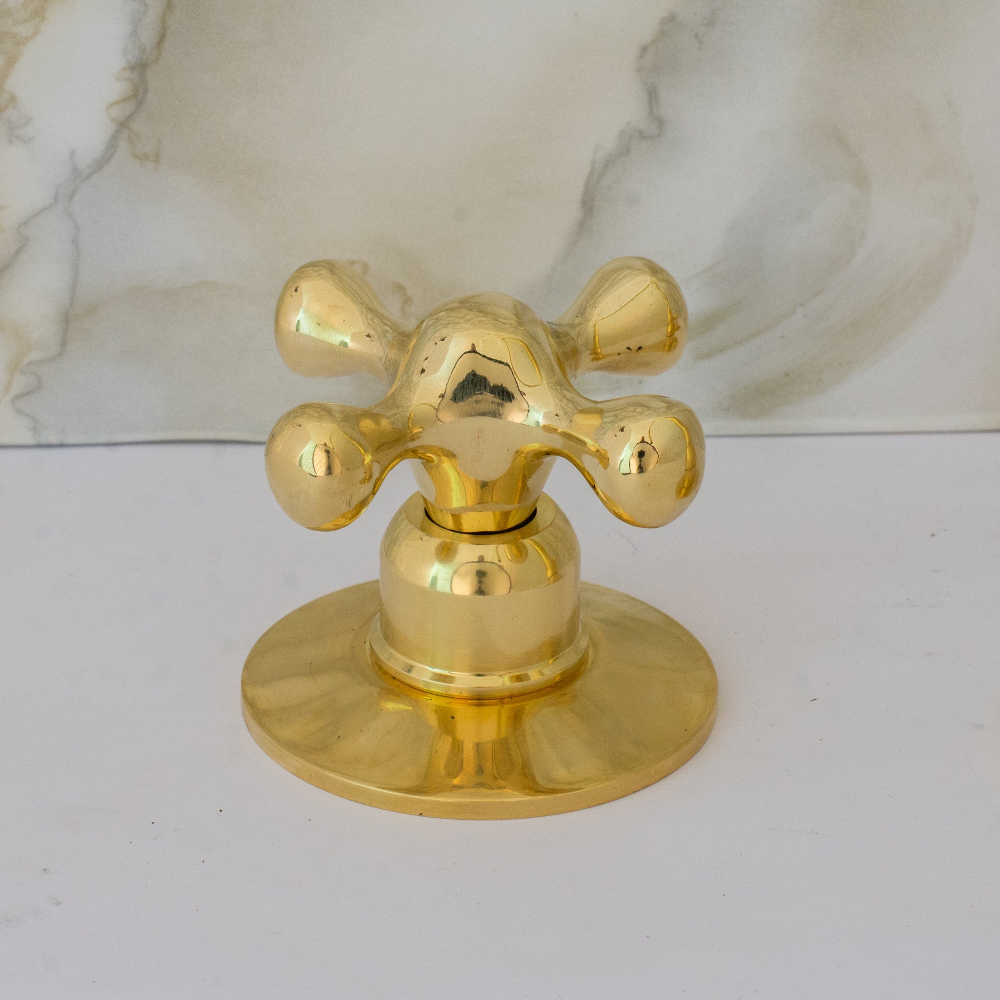 Unlacquered Brass 3-Hole Kitchen Faucet | Kitchen Sink Faucet Swivel Spout alternate view 5