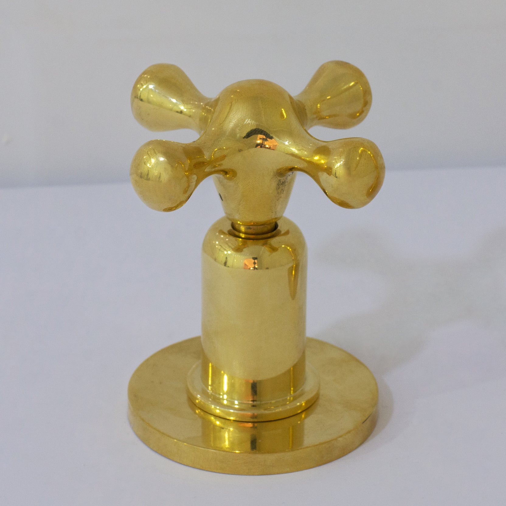 Unlacquered Brass 3-Hole Widespread Faucet, Deck Mount Bathroom Waterfall Faucet alternate view 12