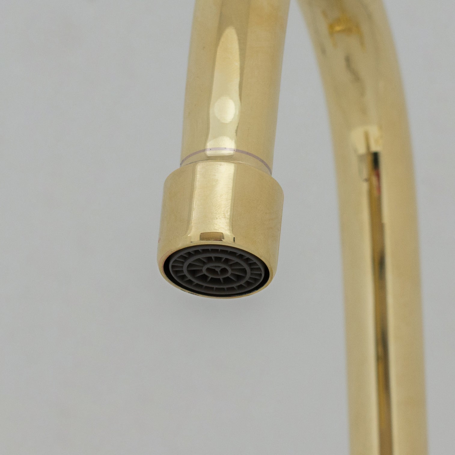 Unlacquered Brass Bathroom Bidet Faucet, Single Hole Bidet Tap, Deck-Mounted Bidet Mixer Tap, Cross Handle Bidet alternate view 7