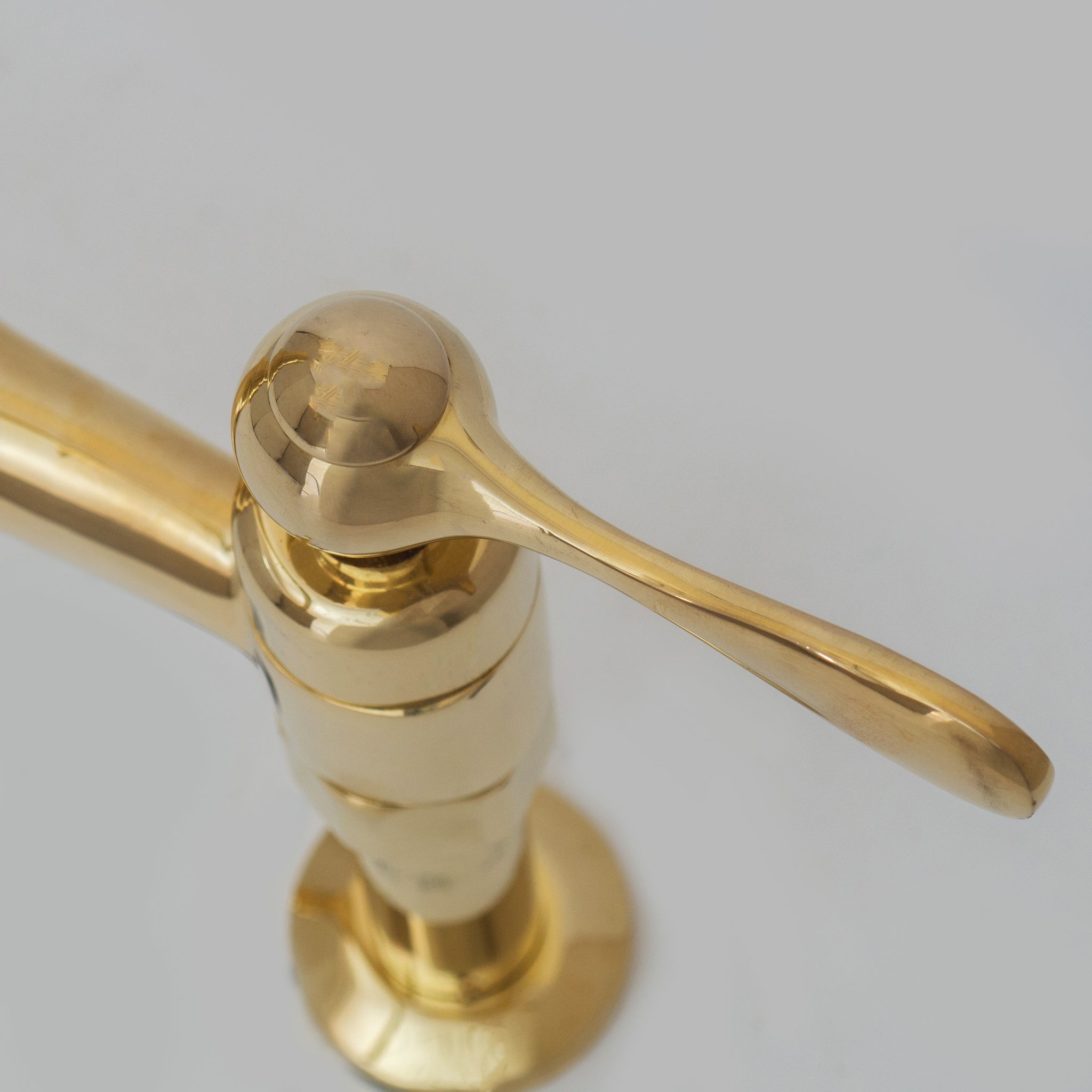 Unlacquered Brass Bridge Faucet 8" Widespread Kitchen Faucet alternate view 18