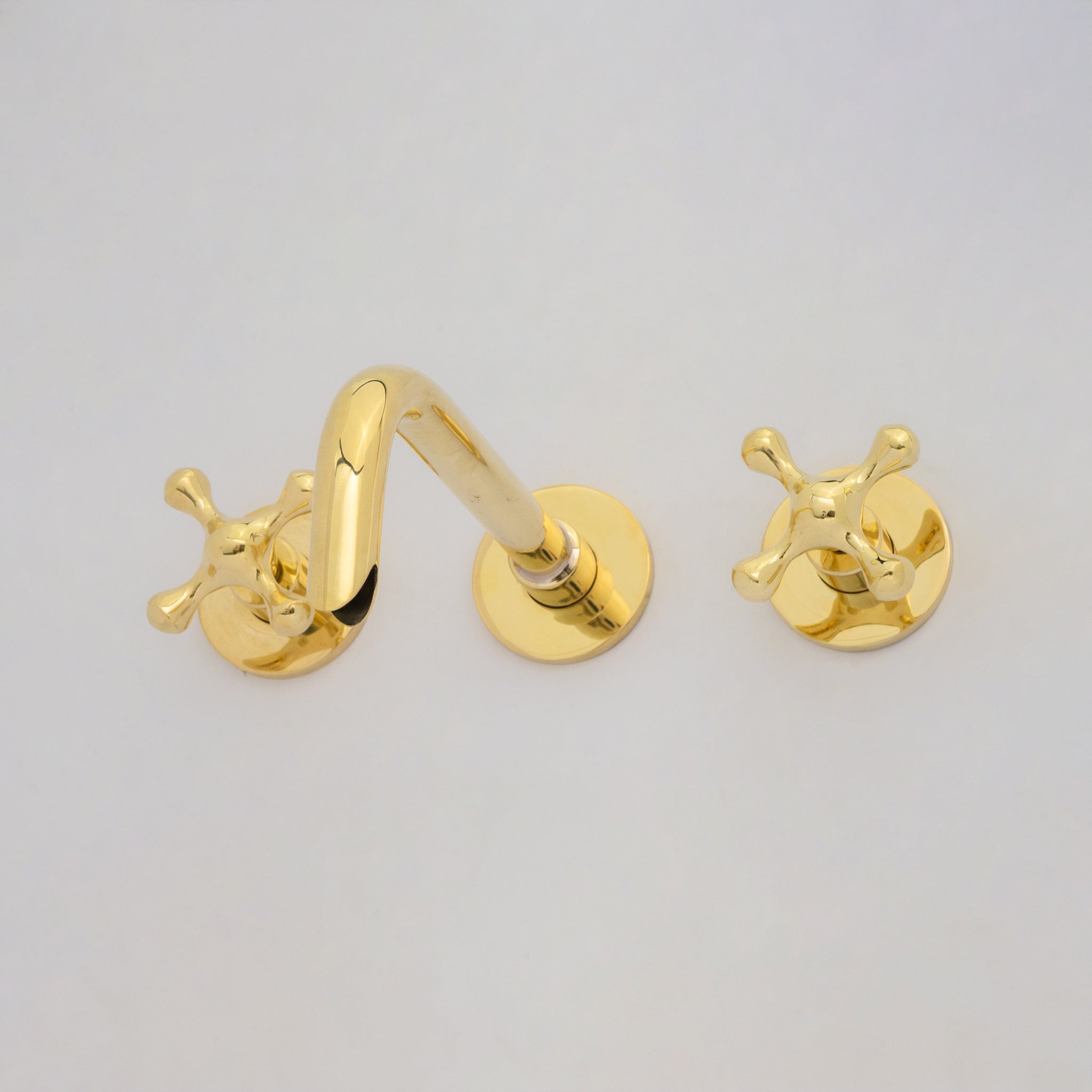 Unlacquered Brass Built-in Faucet | Bathroom Concealed Faucet alternate view 6