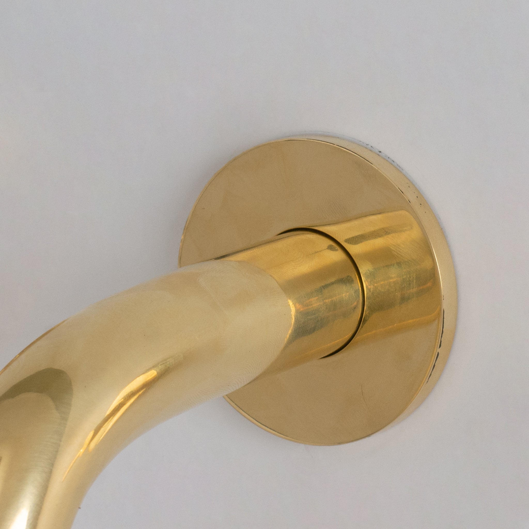 Unlacquered Brass Built-in Faucet, Mini Wall Mount Sink Faucet, 3-hole Basin Mixer Tap With Lever Handles alternate view 6