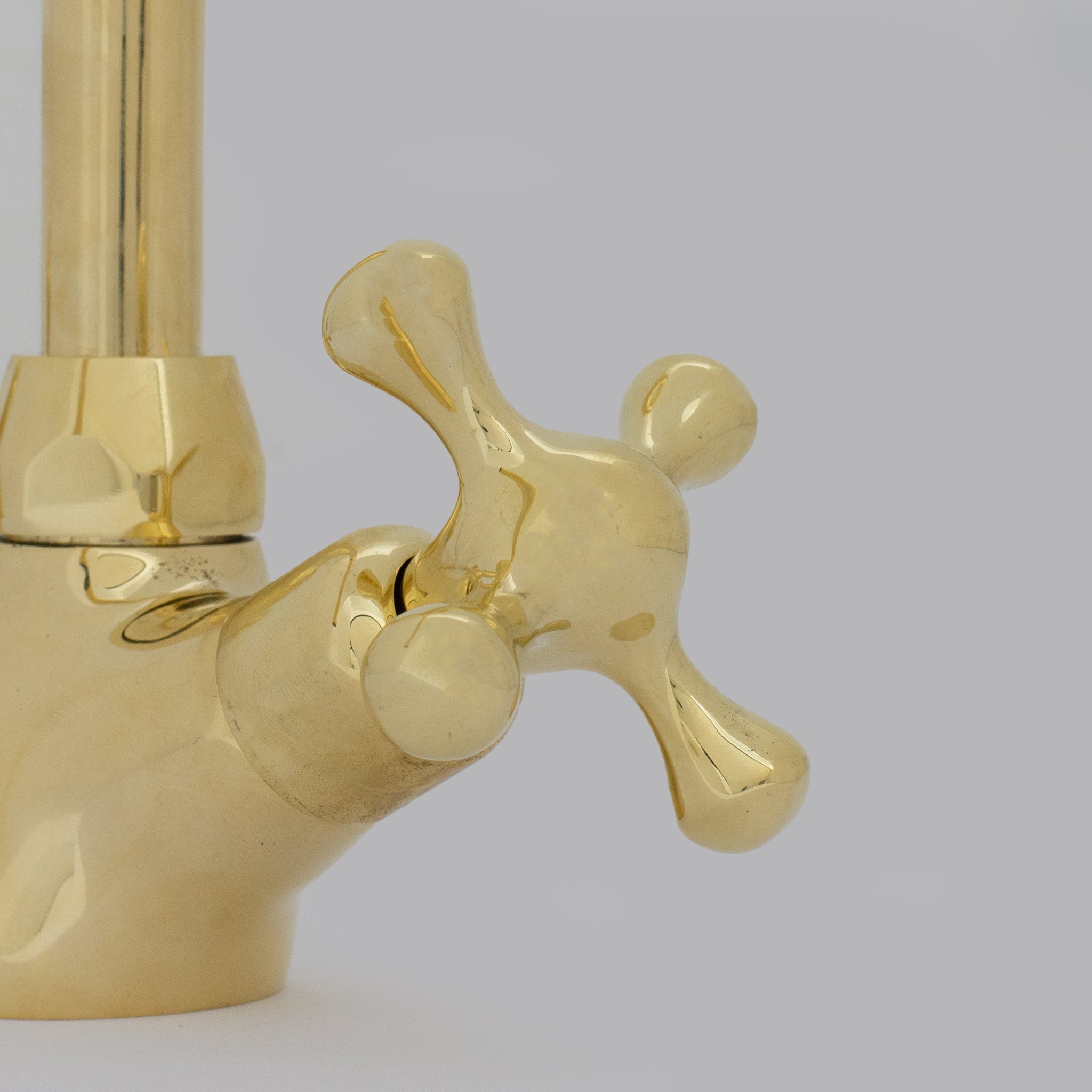 Unlacquered Brass Compact Faucet | Single Hole Bathroom Sink Faucet alternate view 8