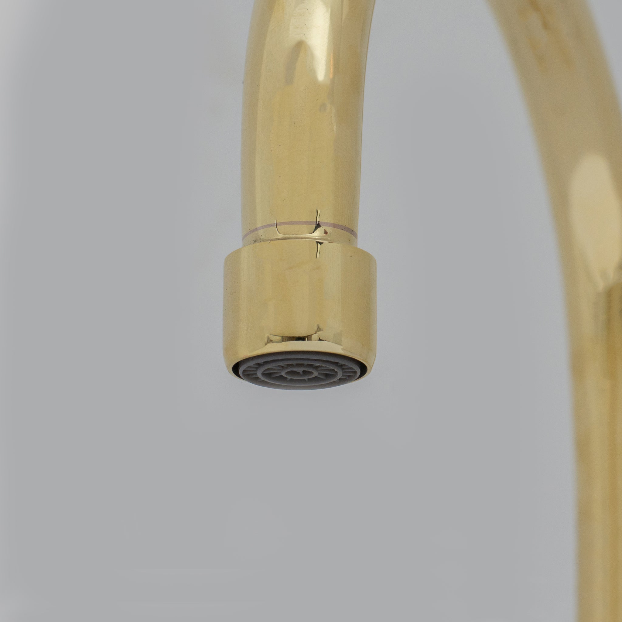 Unlacquered Brass Compact Faucet | Single Hole Bathroom Sink Faucet alternate view 9
