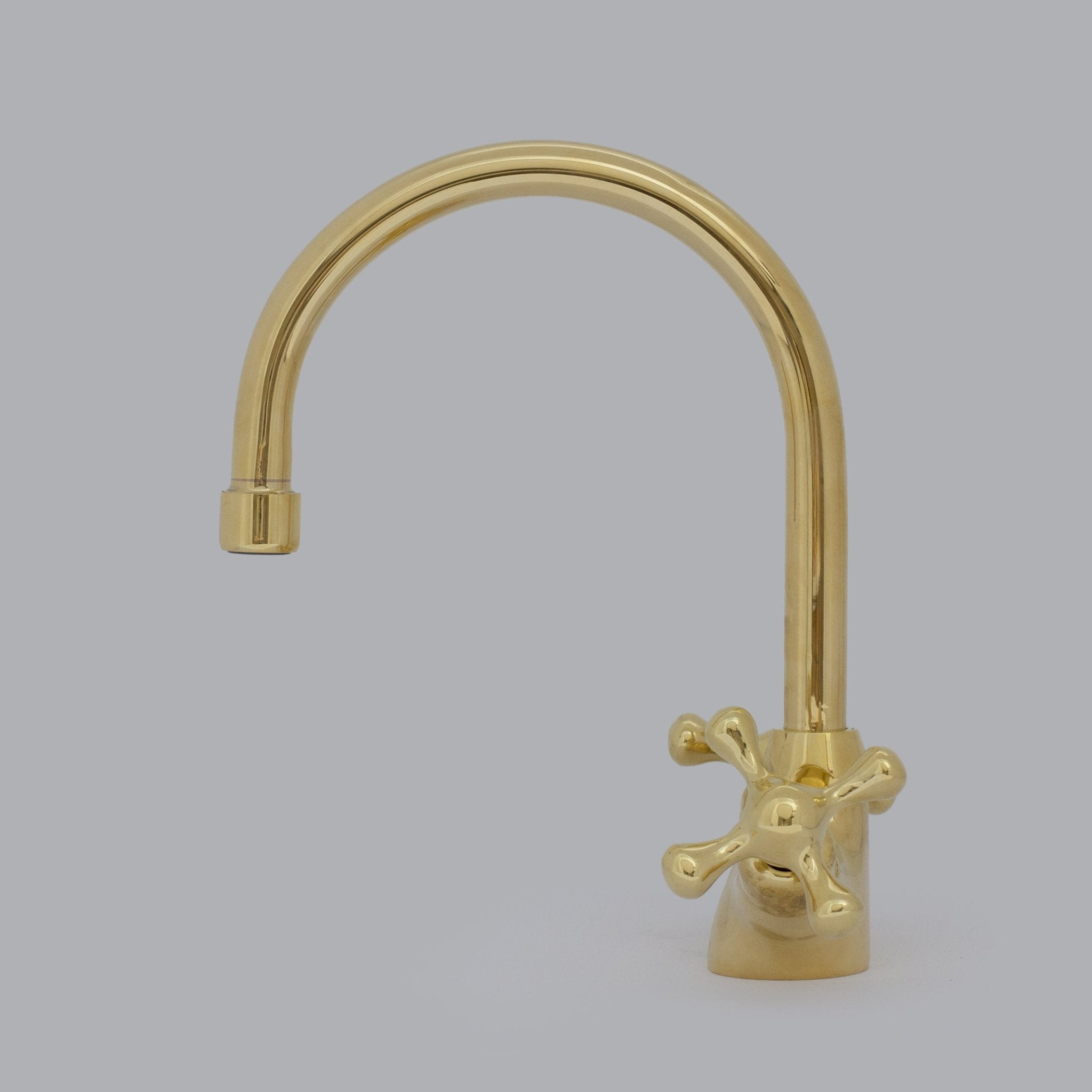 Unlacquered Brass Compact Faucet | Single Hole Bathroom Sink Faucet alternate view 5