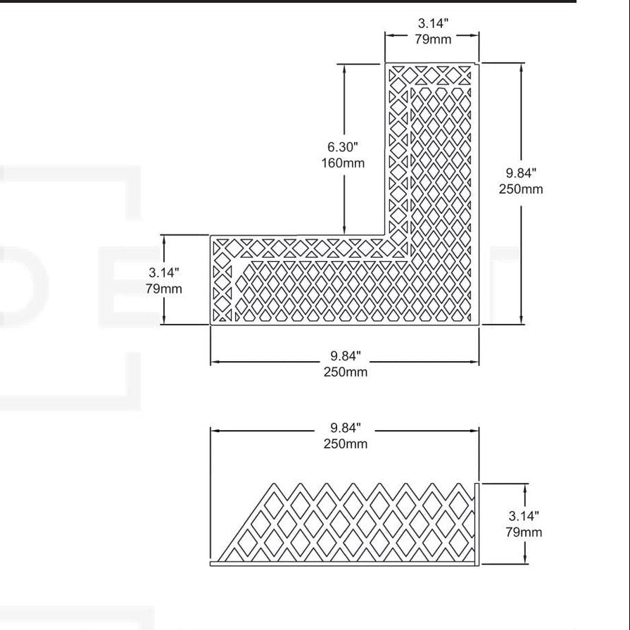 Unlacquered Brass Corner Shower Shelf Grid | Brass Floating Shower Caddy alternate view 9