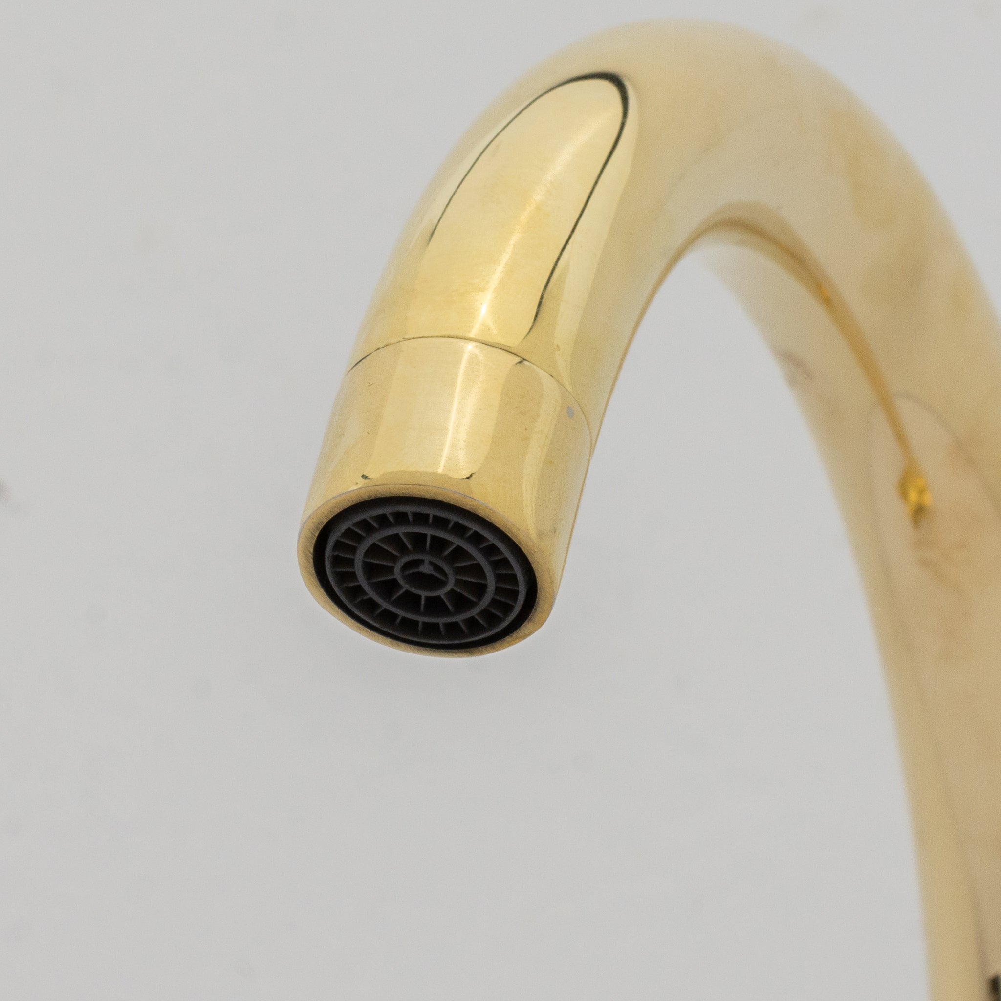 Unlacquered Brass Kitchen Faucet, Island Faucet, Antique Brass Sink Mixer Tap alternate view 9