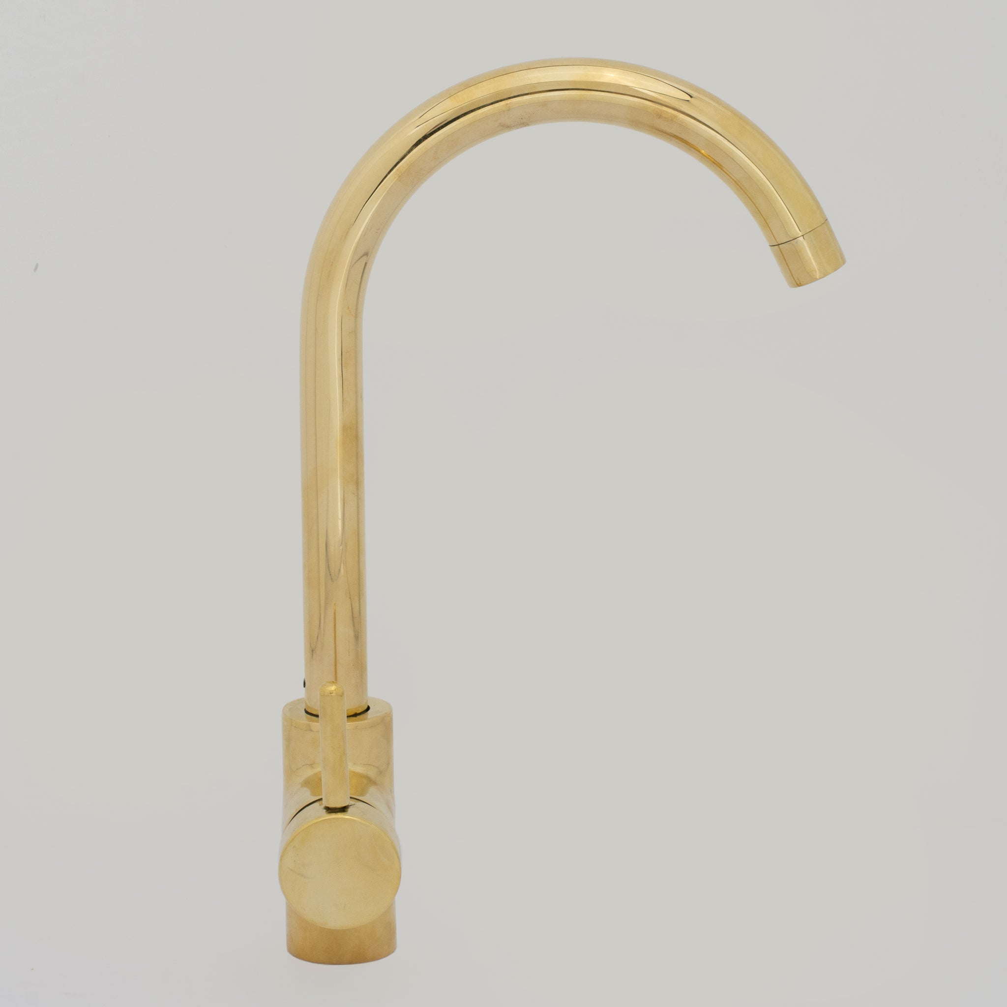 Unlacquered Brass Kitchen Faucet, Island Faucet, Antique Brass Sink Mixer Tap alternate view 10