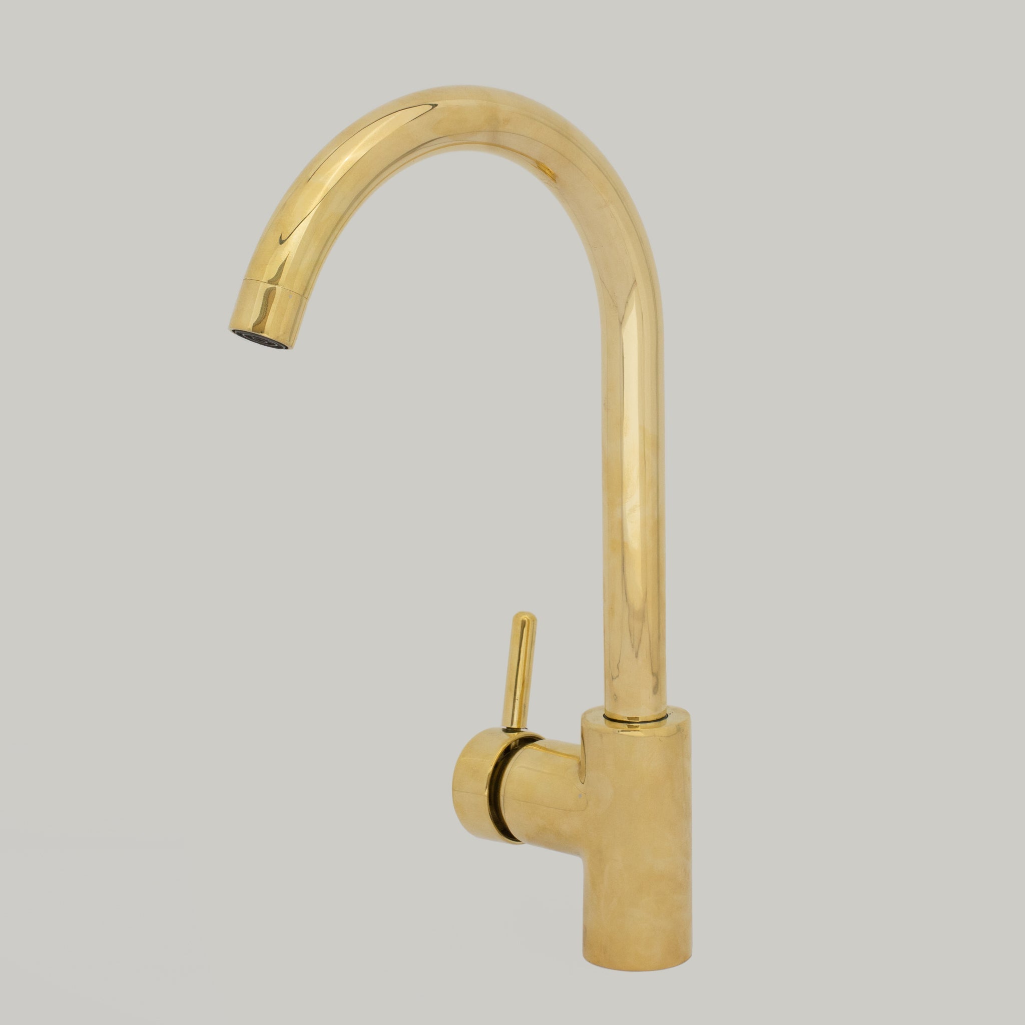 Unlacquered Brass Kitchen Faucet, Island Faucet, Antique Brass Sink Mixer Tap alternate view 3