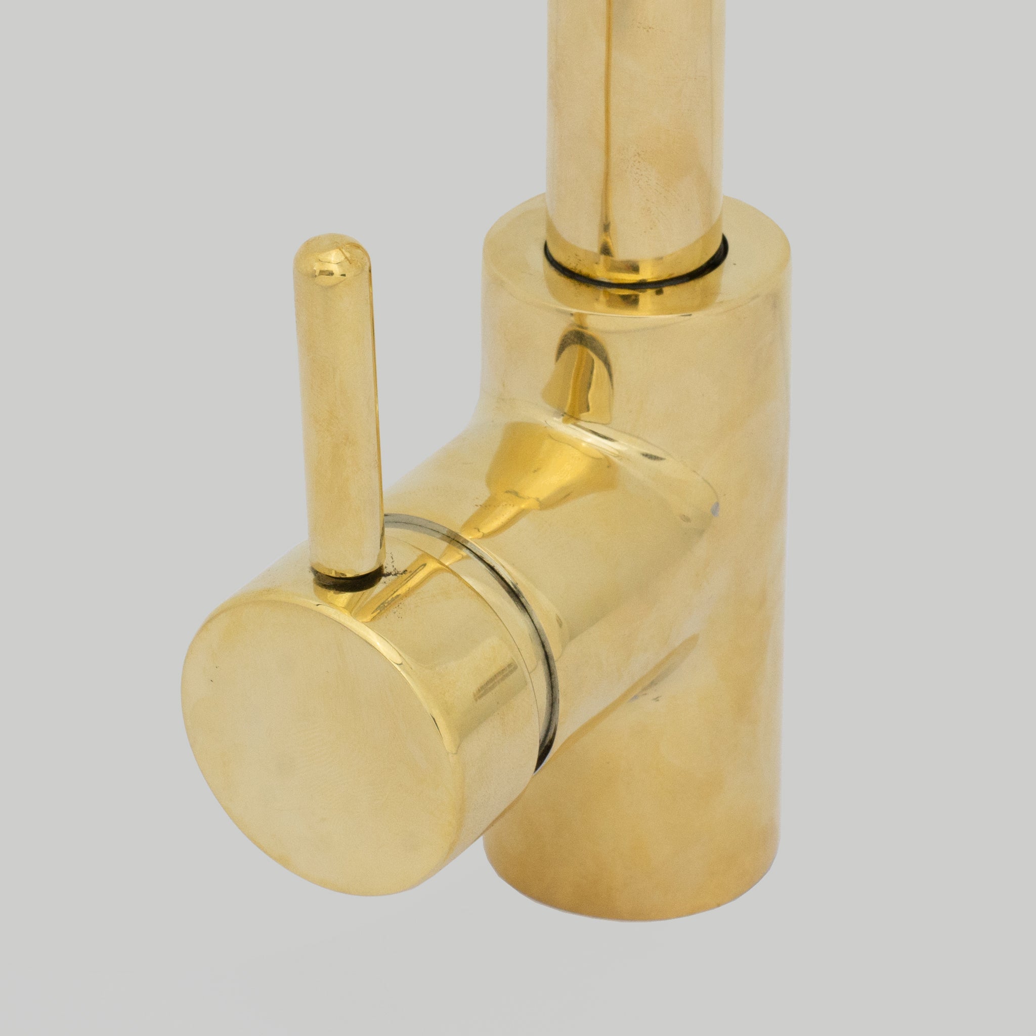 Unlacquered Brass Kitchen Faucet, Island Faucet, Antique Brass Sink Mixer Tap alternate view 7