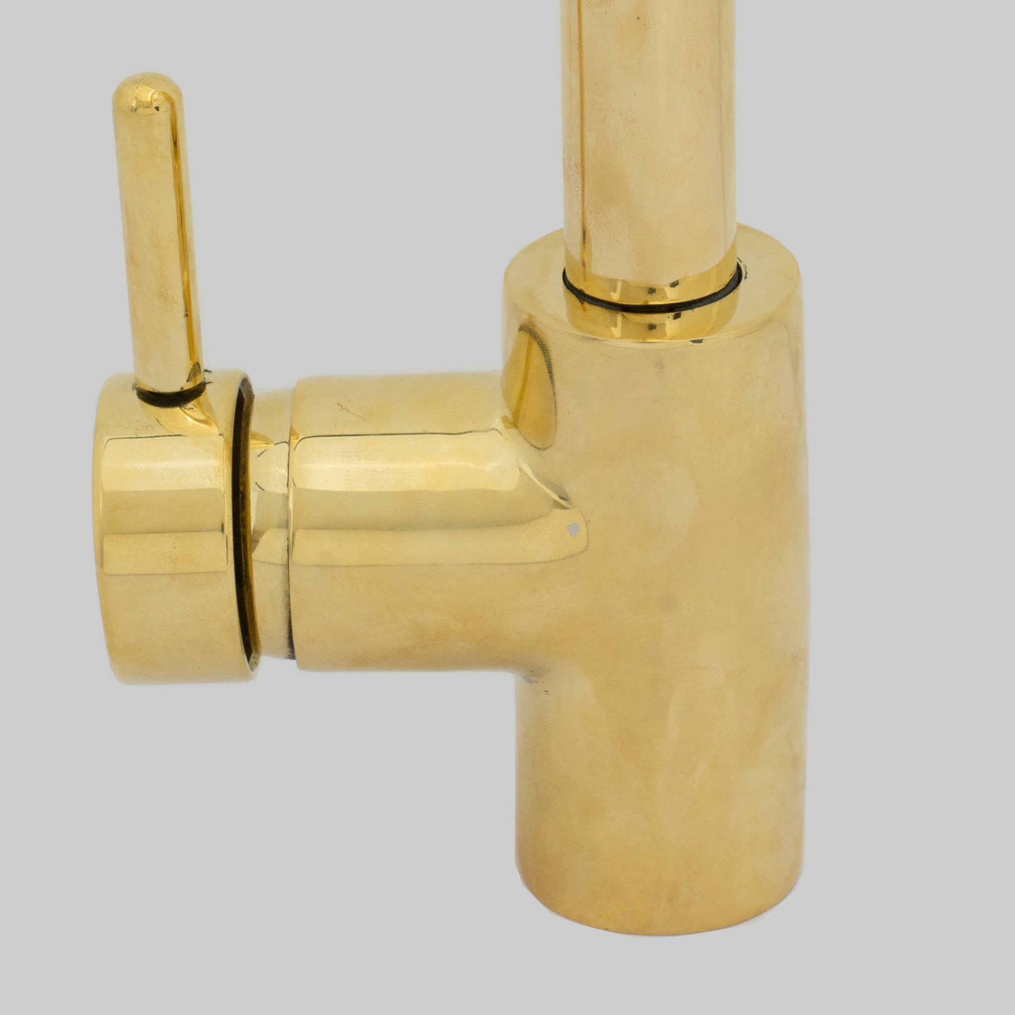 Unlacquered Brass Kitchen Faucet, Island Faucet, Antique Brass Sink Mixer Tap alternate view 8