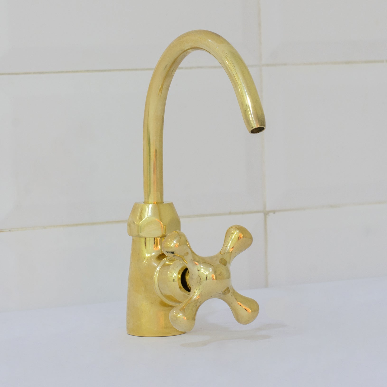 Unlacquered Brass Kitchen Water Dispenser, Cold Water Faucet, Water Filter Faucet, Small Sink Faucet alternate view 4