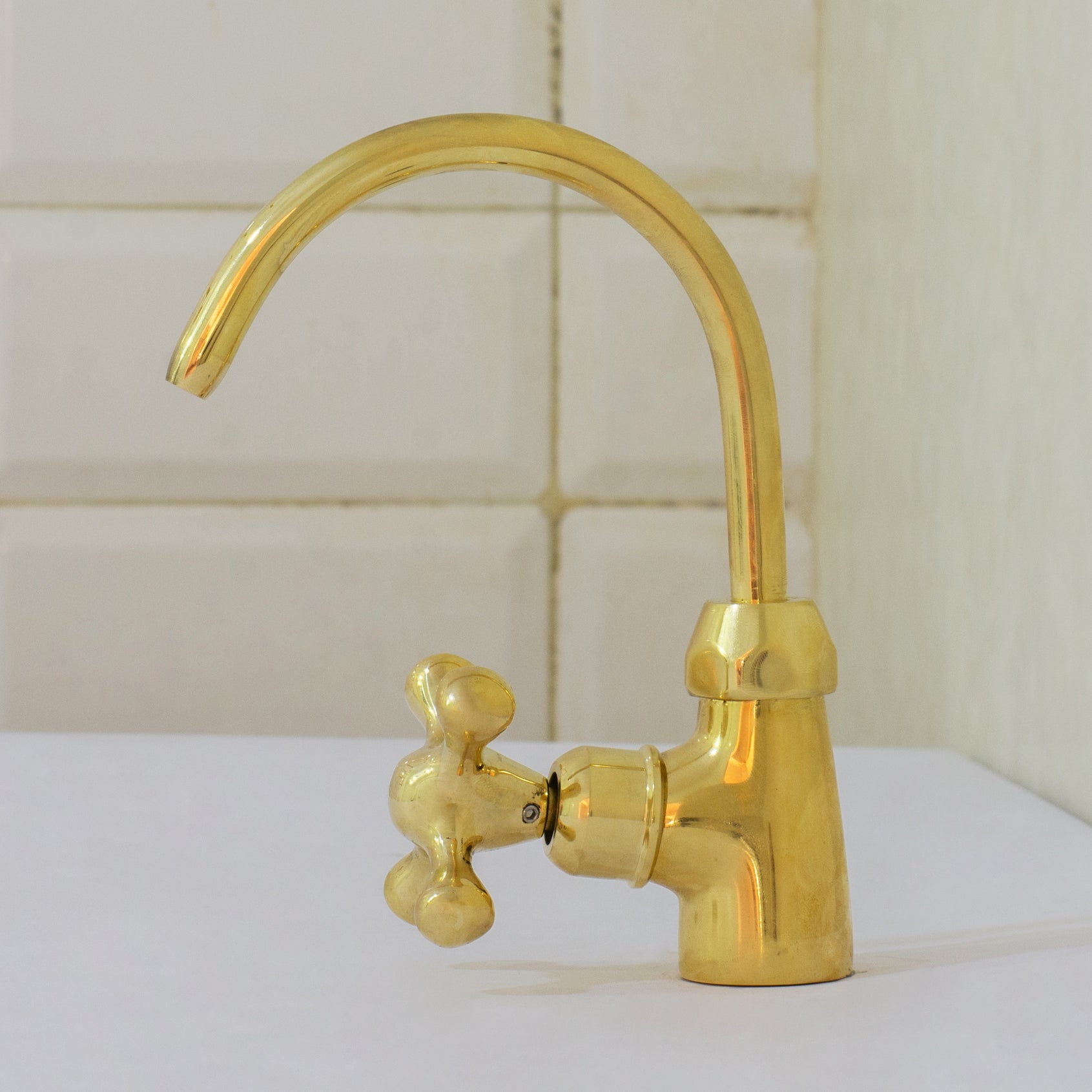 Unlacquered Brass Kitchen Water Dispenser, Cold Water Faucet, Water Filter Faucet, Small Sink Faucet alternate view 6