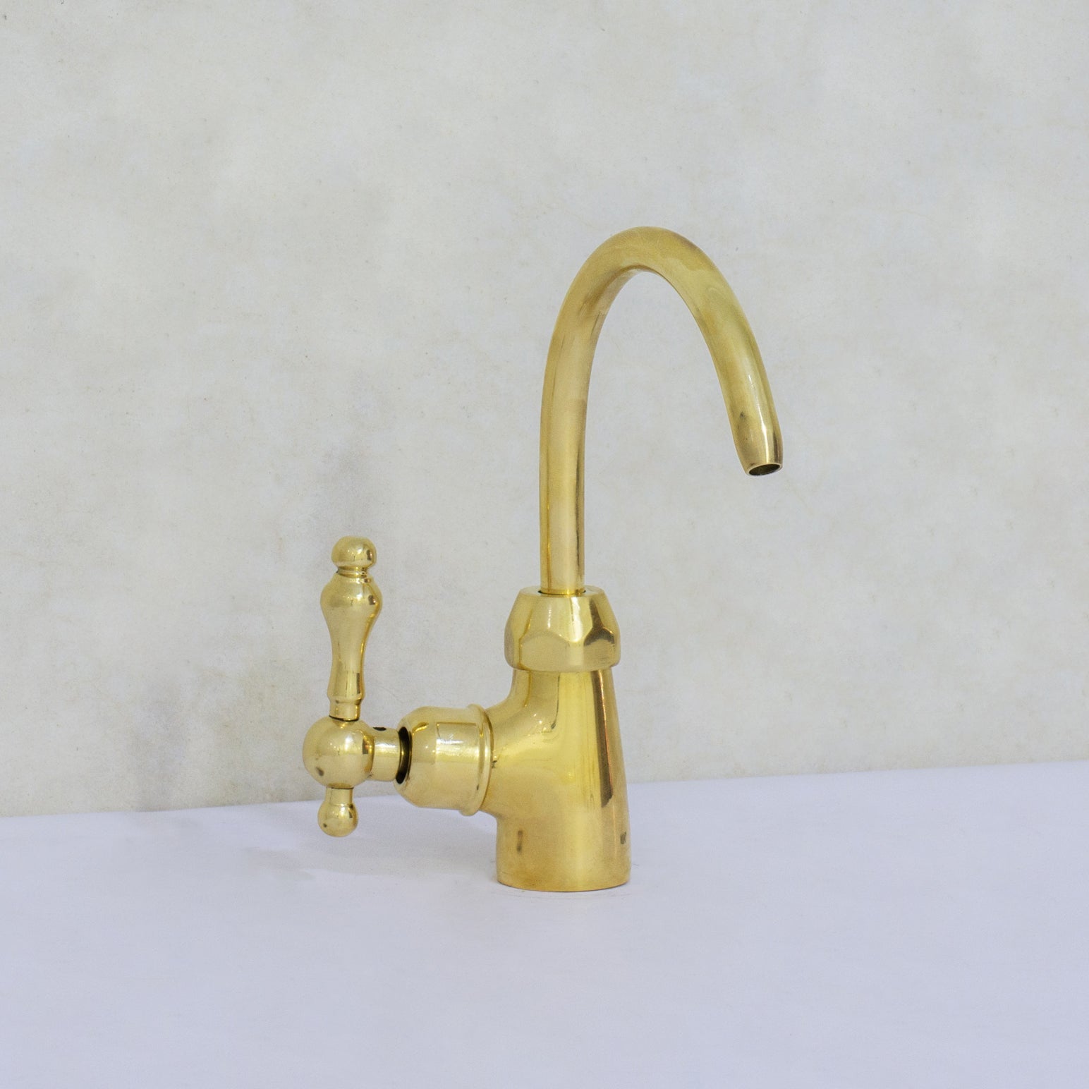 Unlacquered Brass Kitchen Water Dispenser, Cold Water Faucet, Water Filter Faucet, Small Sink Faucet alternate view 3