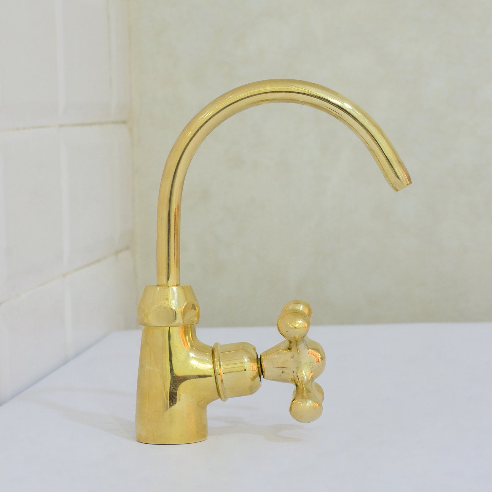 Unlacquered Brass Kitchen Water Dispenser, Cold Water Faucet, Water Filter Faucet, Small Sink Faucet alternate view 5