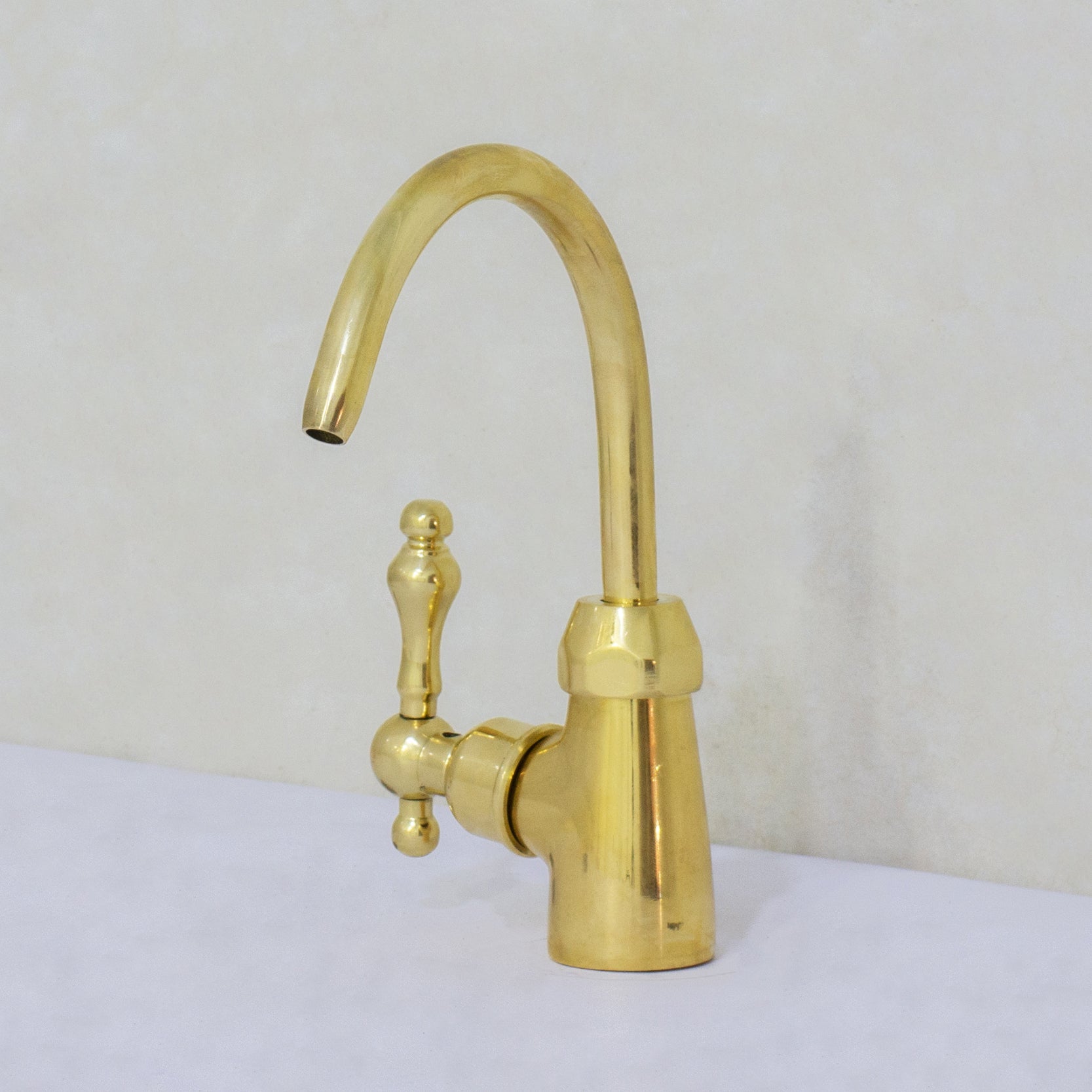 Unlacquered Brass Kitchen Water Dispenser, Cold Water Faucet, Water Filter Faucet, Small Sink Faucet
