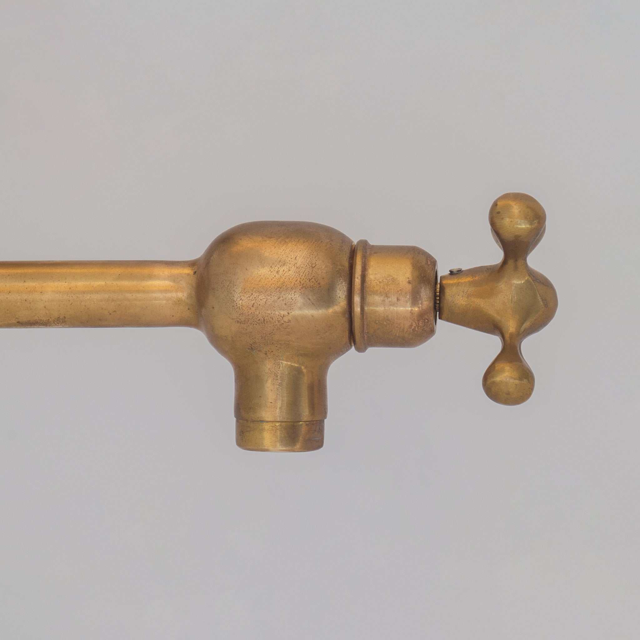 Unlacquered Brass Pot Filler | Aged Brass Stove Faucet alternate view 4