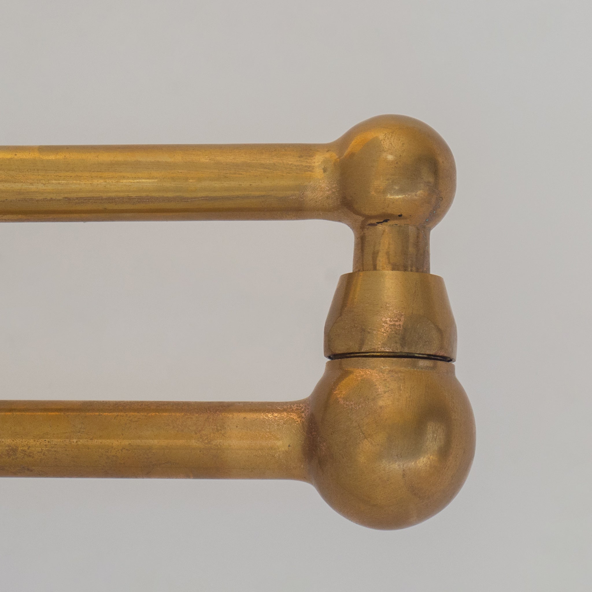 Unlacquered Brass Pot Filler, Kitchen Faucet, Aged Brass Faucet, Stove Faucet alternate view 4