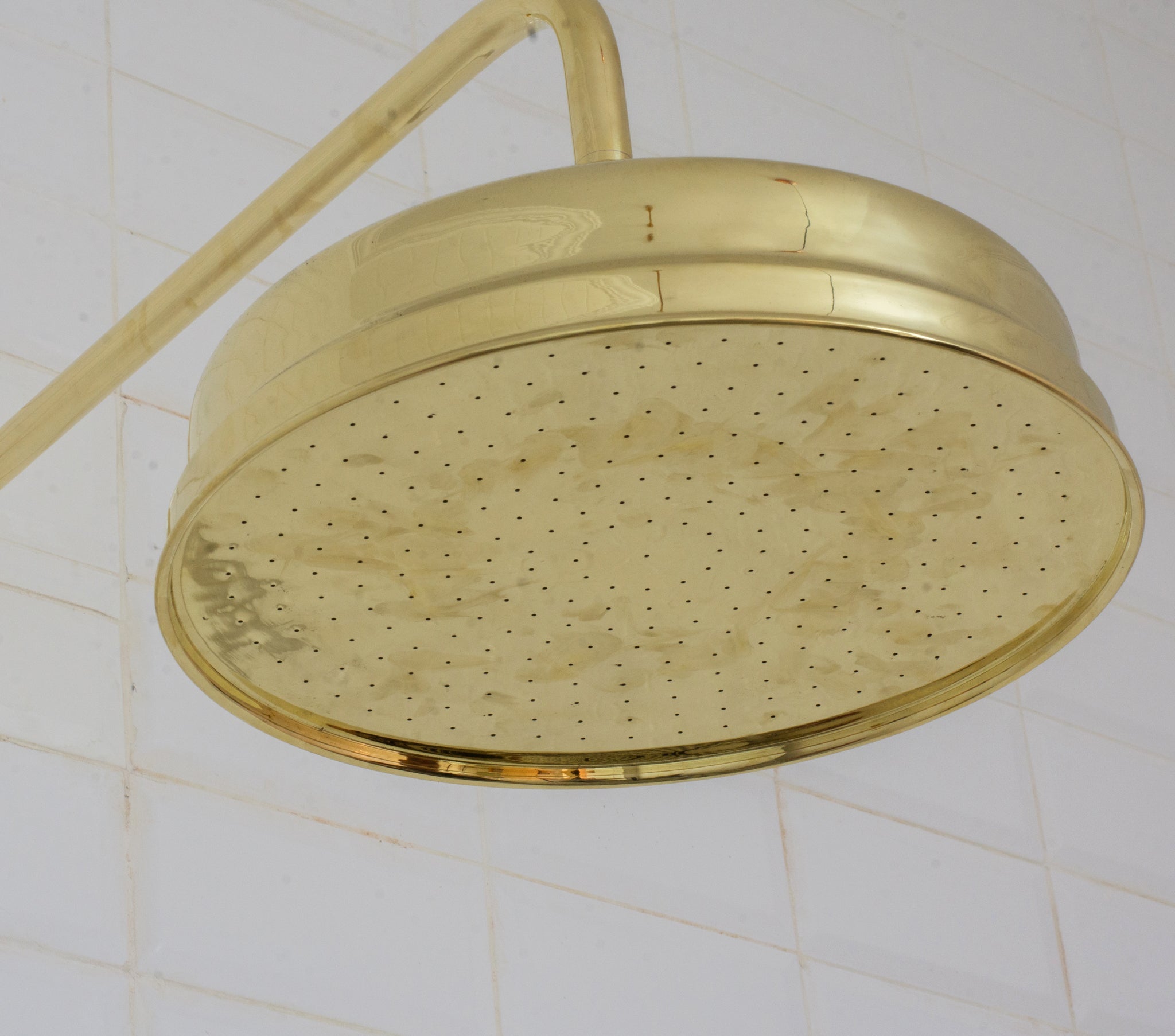 Unlacquered Brass Rain Shower Head | 12" Round alternate view 6
