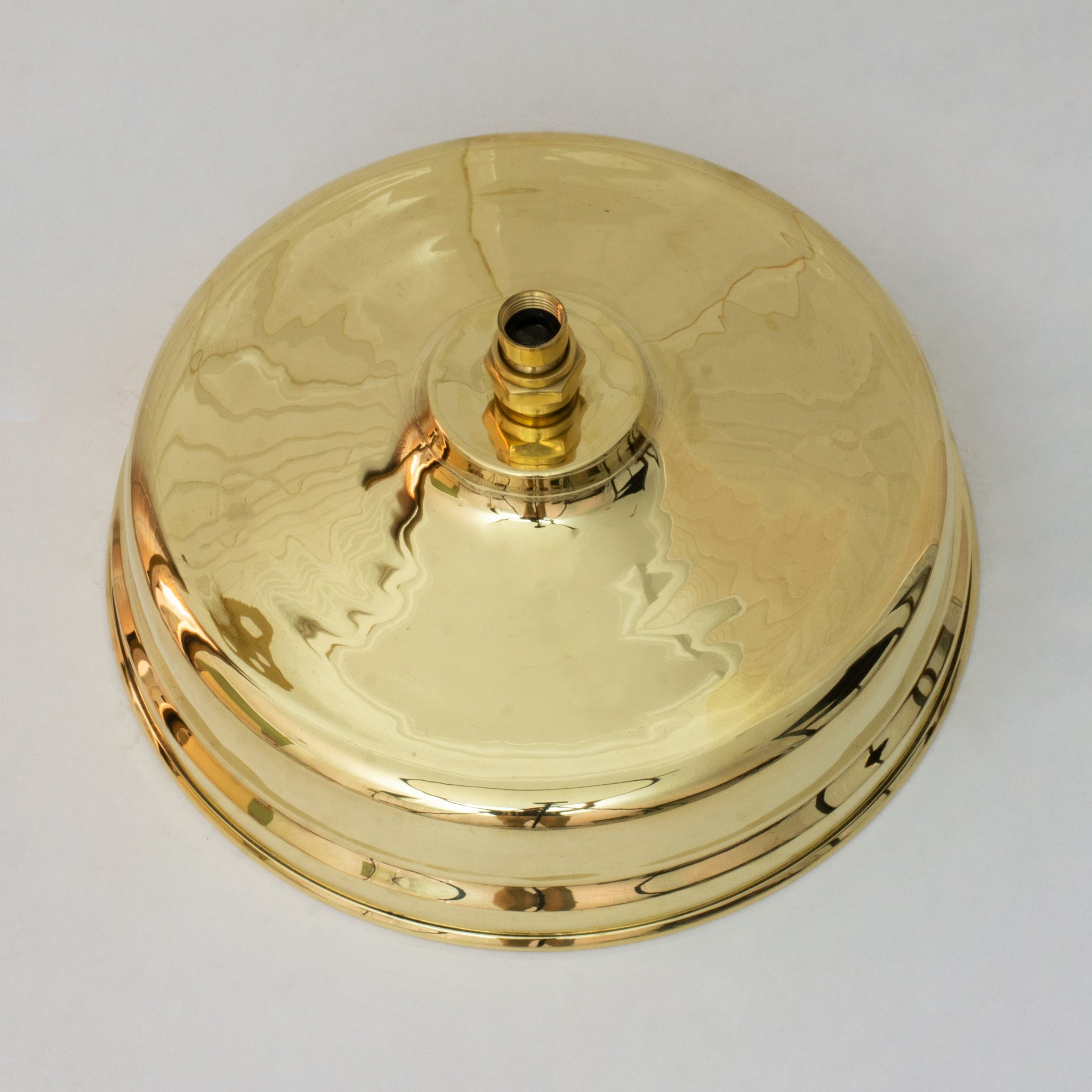 Unlacquered Brass Rain Shower Head | 12" Round alternate view 3