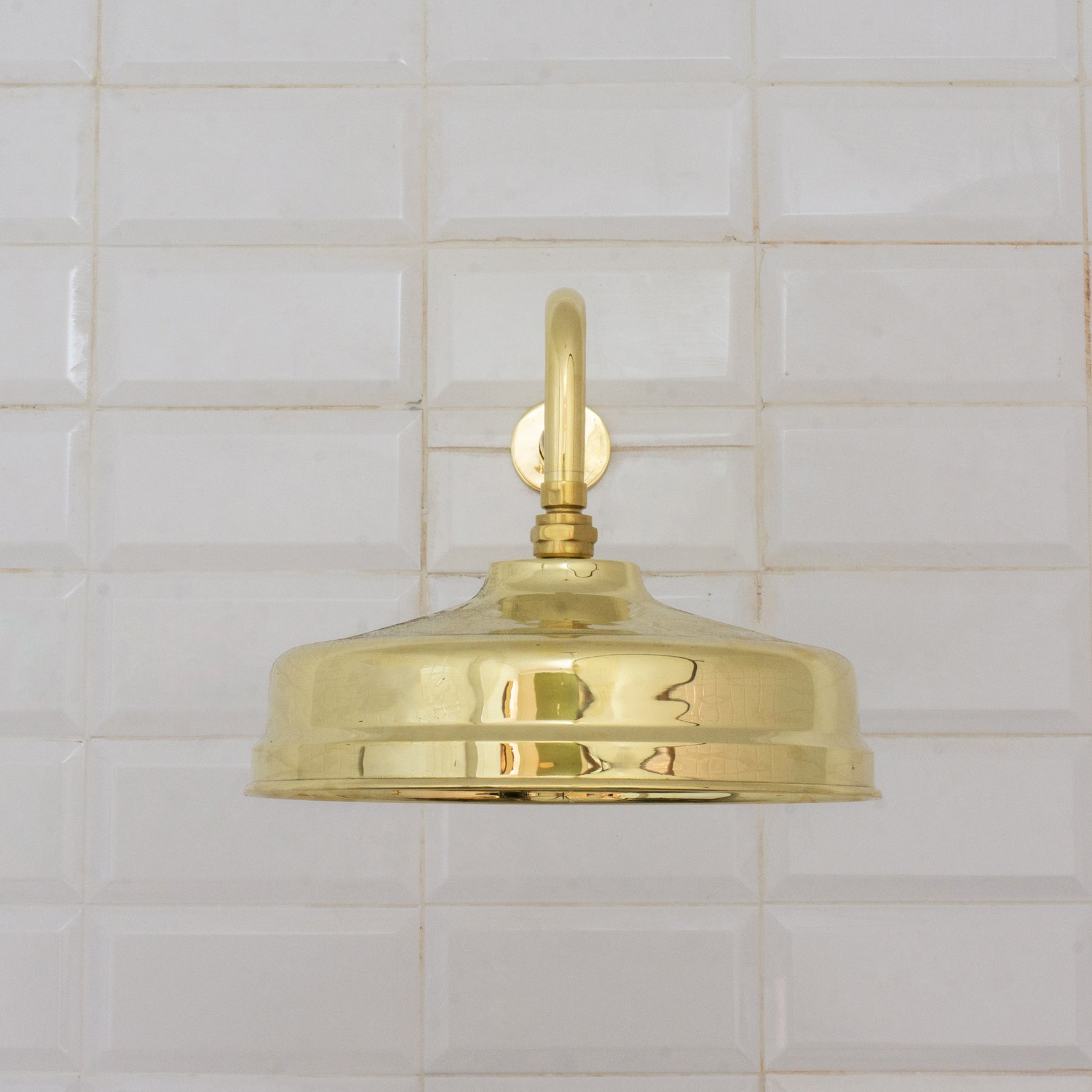 Unlacquered Brass Rain Shower Head | 12" Round alternate view 5