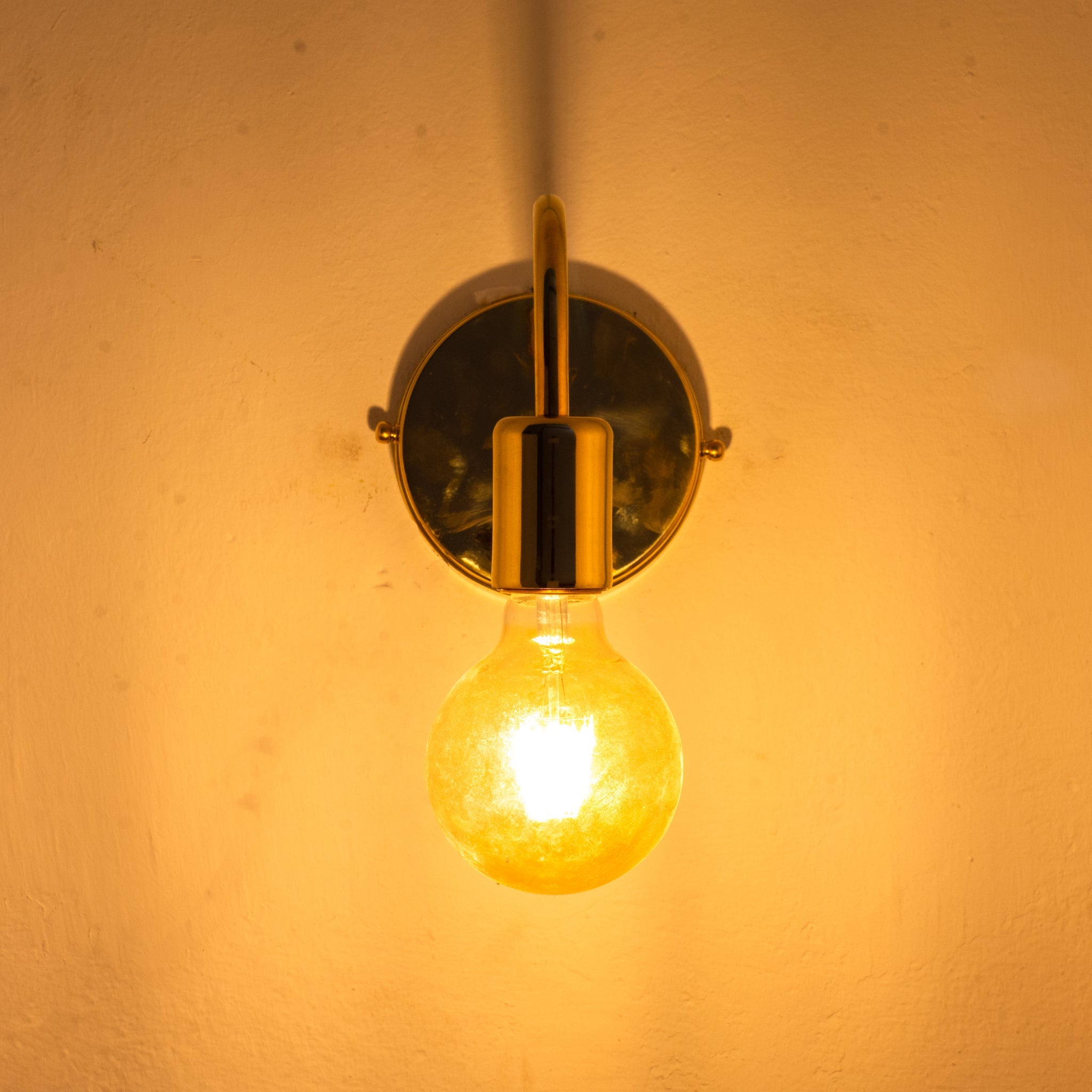 Unlacquered Brass Sconce, Wall Mount Lamp, Sconce Lighting Fixture alternate view 4