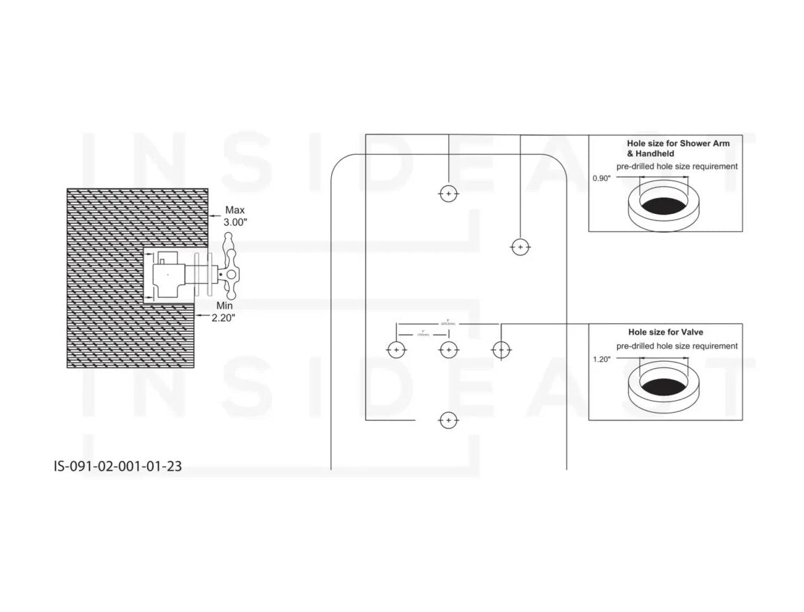 Unlacquered Brass Shower | Rain Shower Set | 3 Options alternate view 15