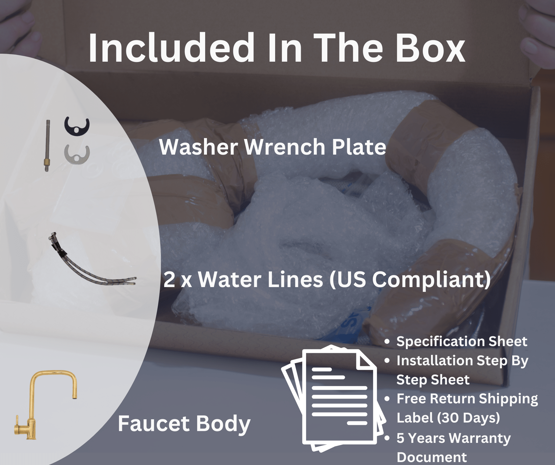 Unlacquered Brass Single Hole Kitchen Mixer Tap, Brass Single Handle Island Faucet alternate view 7