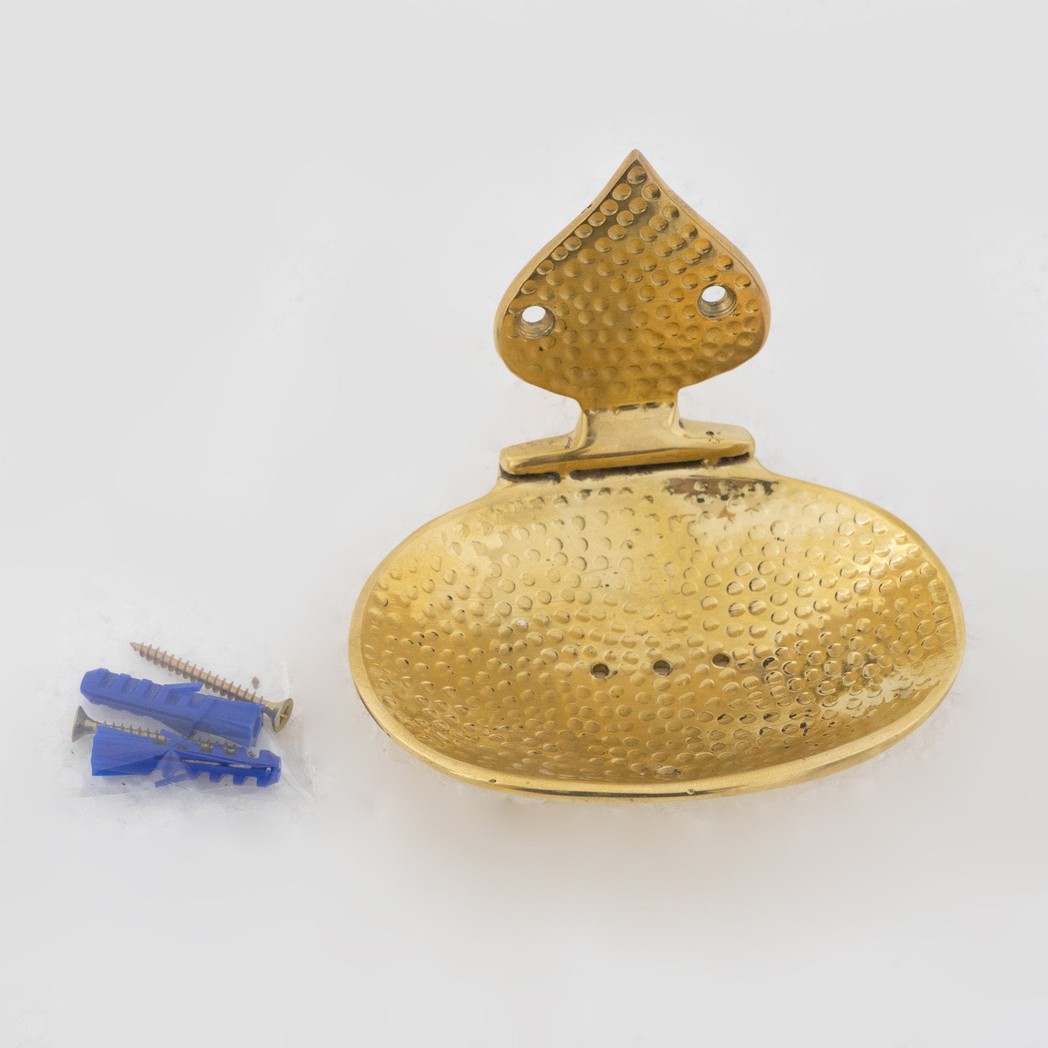 Unlacquered brass Soap Dish, Hammered Brass Soap Holder, Shower Soap Holder alternate view 7