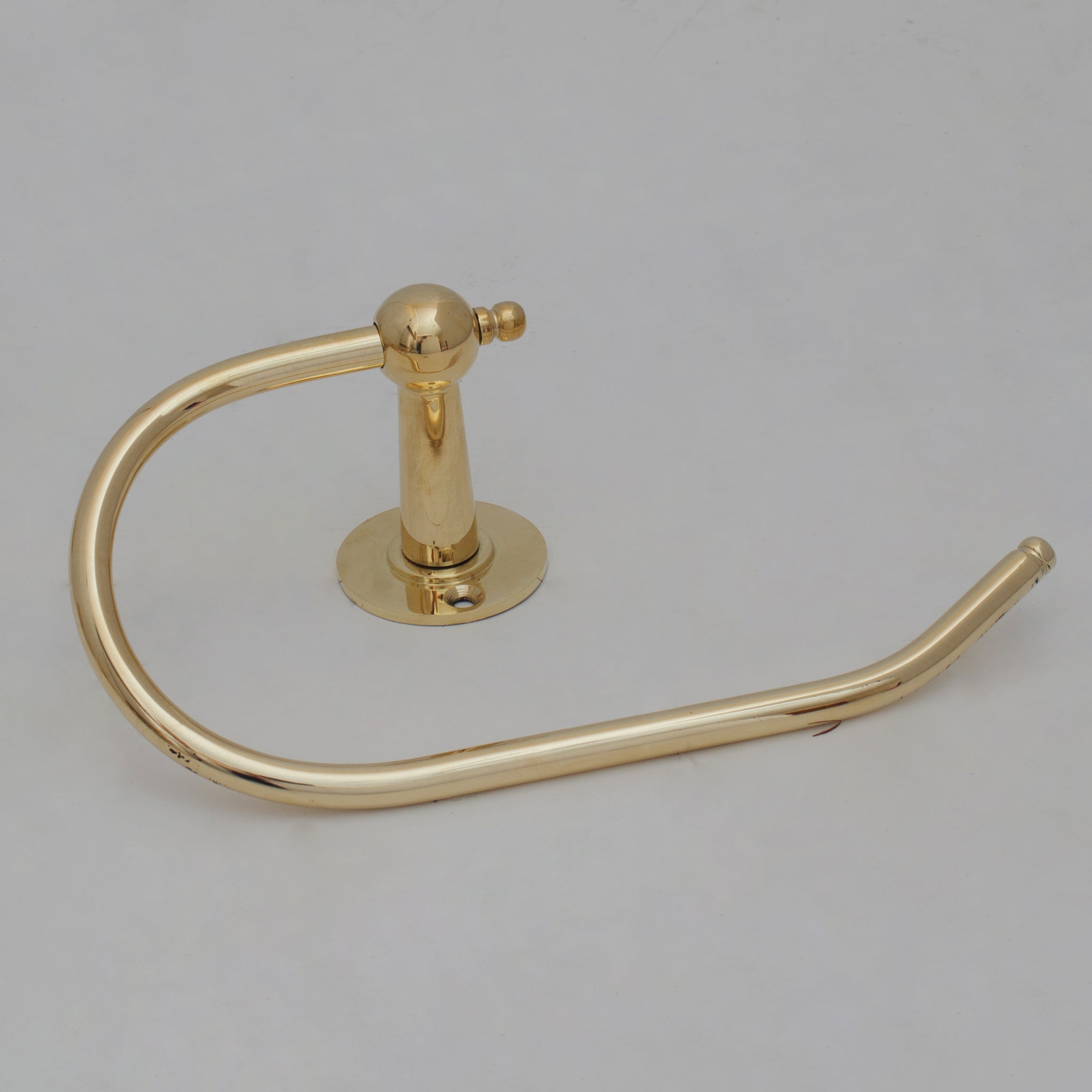 Unlacquered Brass Towel Holder, Towel Hanger, Wall Mount Towel Hook, Hand Engraved Finish alternate view 9