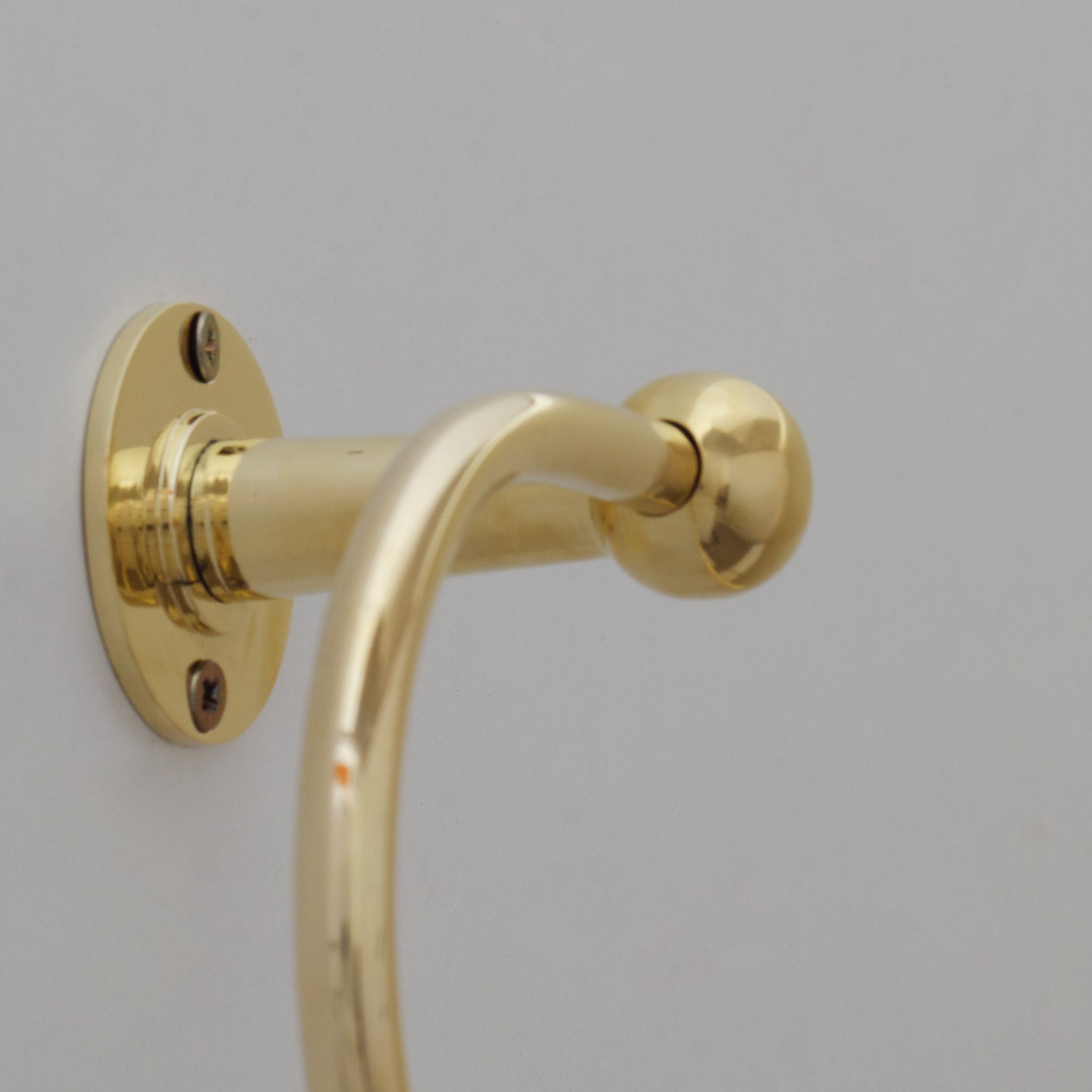 Unlacquered Brass Towel Holder, Towel Hanger, Wall Mount Towel Hook, Hand Engraved Finish alternate view 8