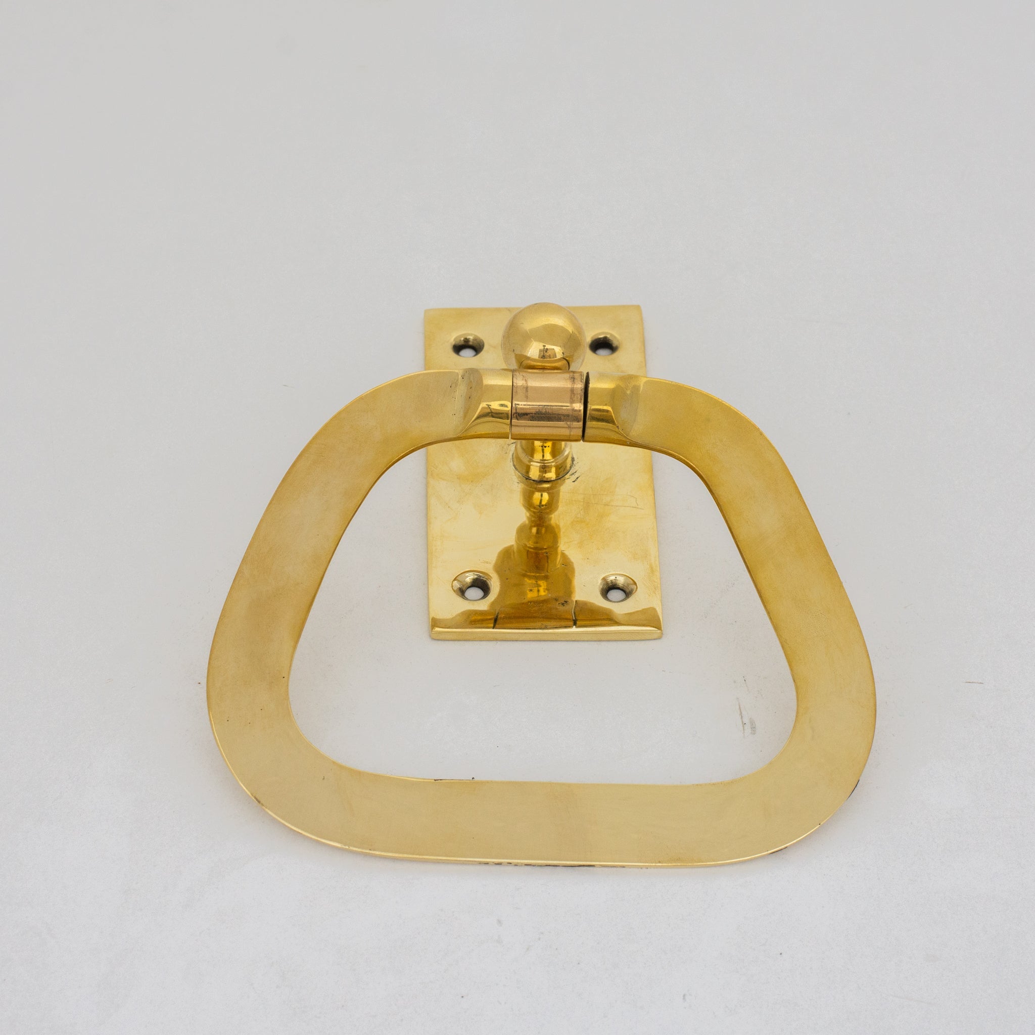 Unlacquered Brass Towel Holder, Wall-Mounted Bathroom Towel Ring alternate view 2