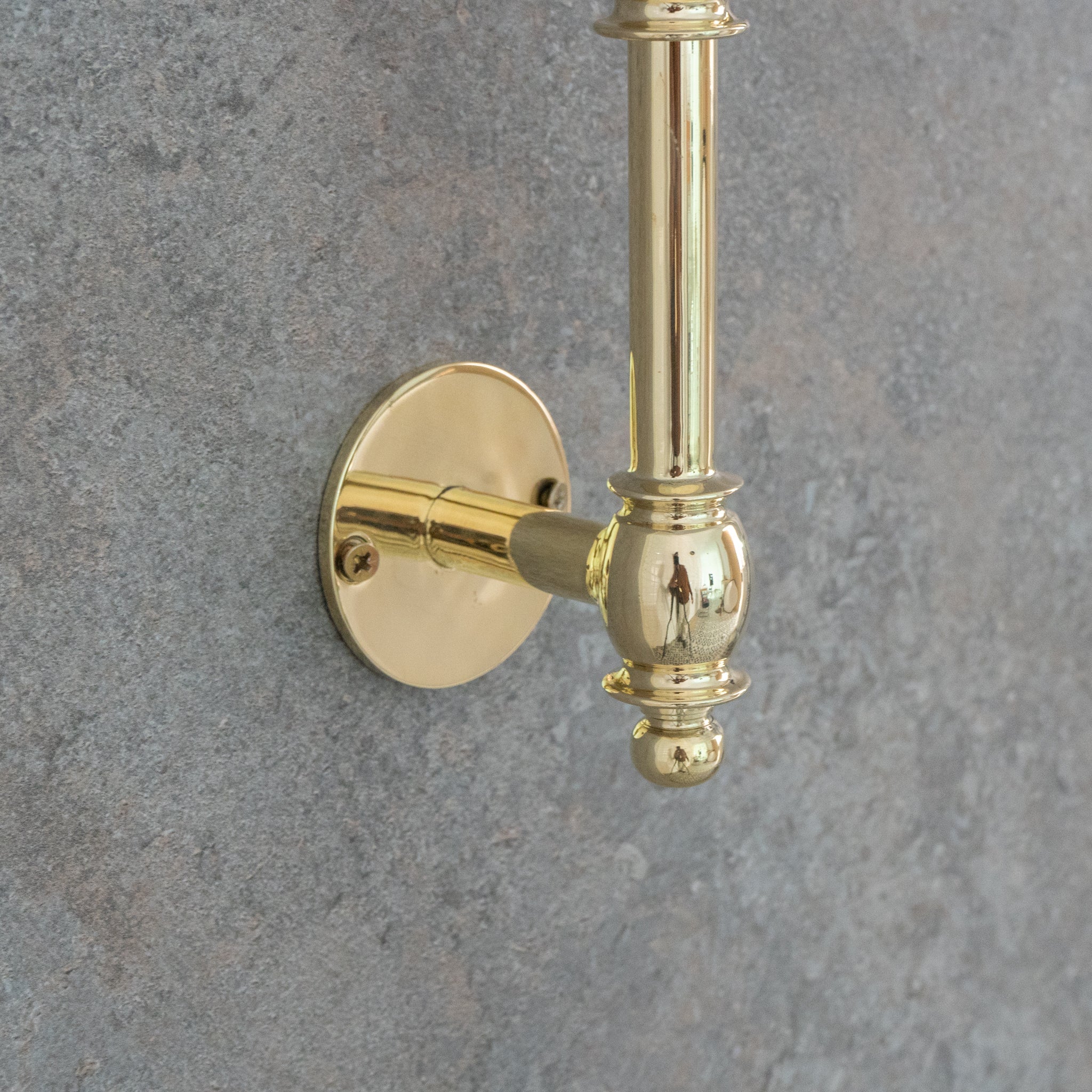 Unlacquered Brass Towel Organizer | Towel Rail alternate view 2