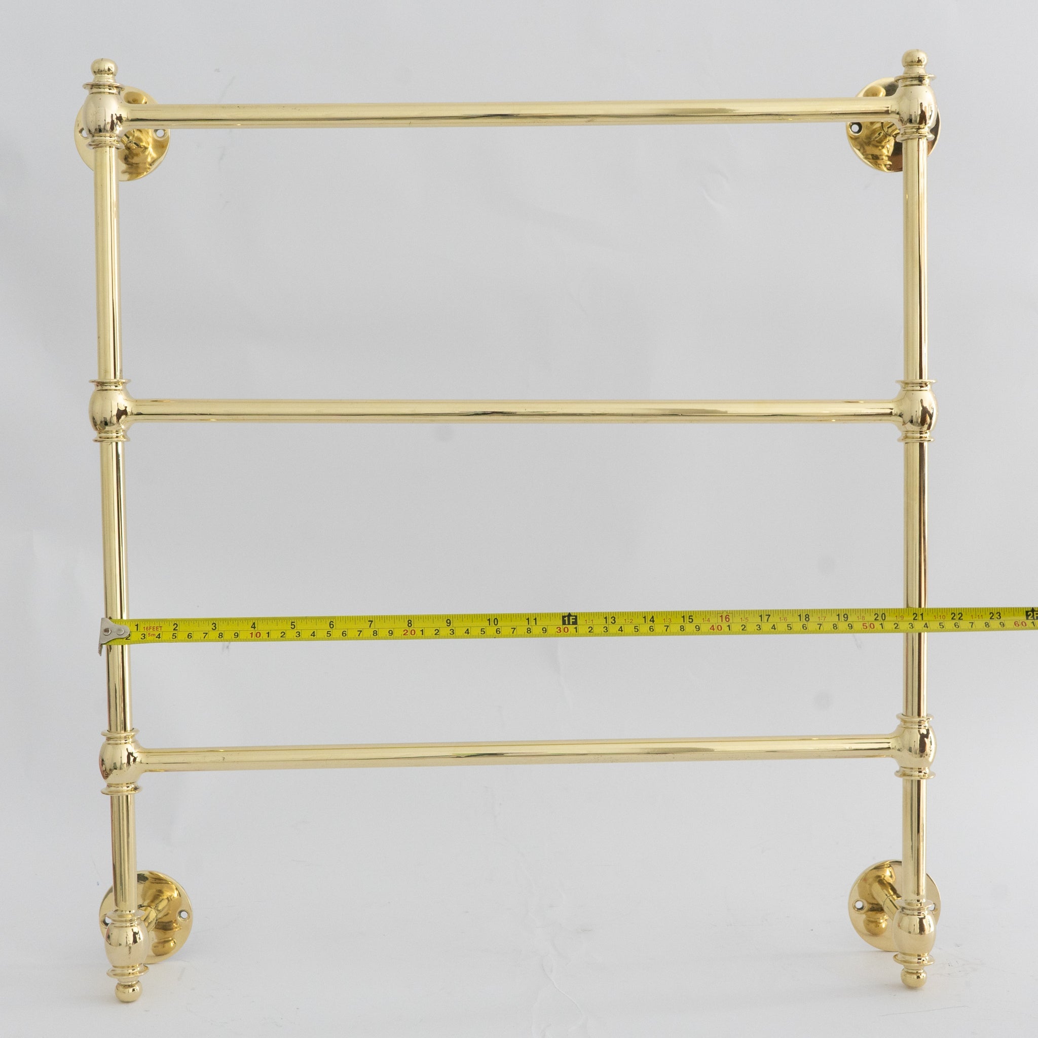 Unlacquered Brass Towel Organizer | Towel Rail alternate view 6