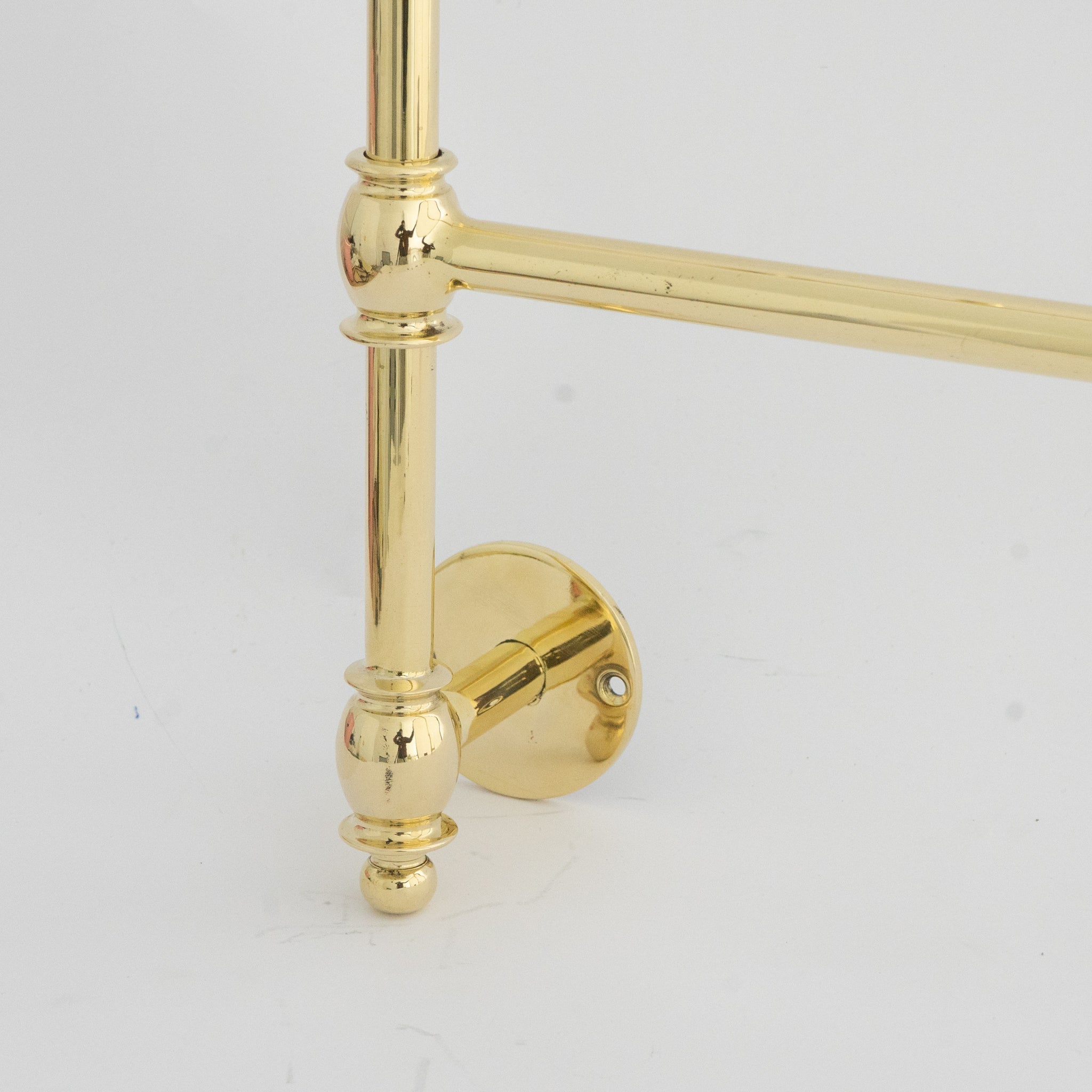 Unlacquered Brass Towel Organizer | Towel Rail alternate view 5