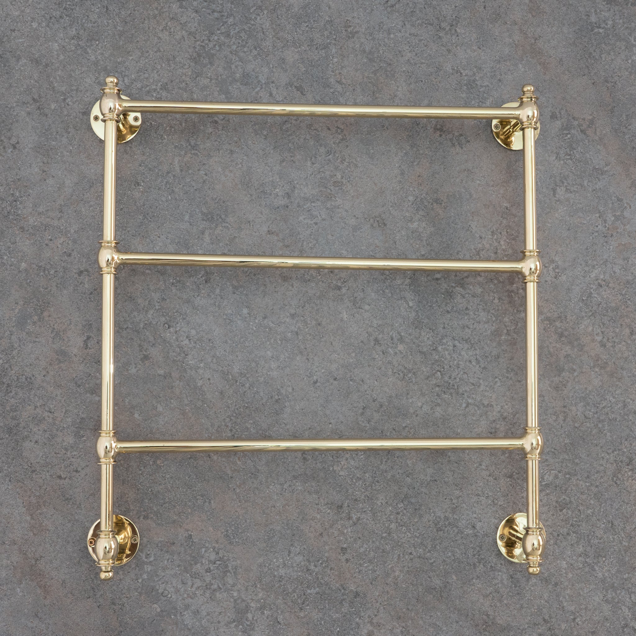 Unlacquered Brass Towel Organizer | Towel Rail