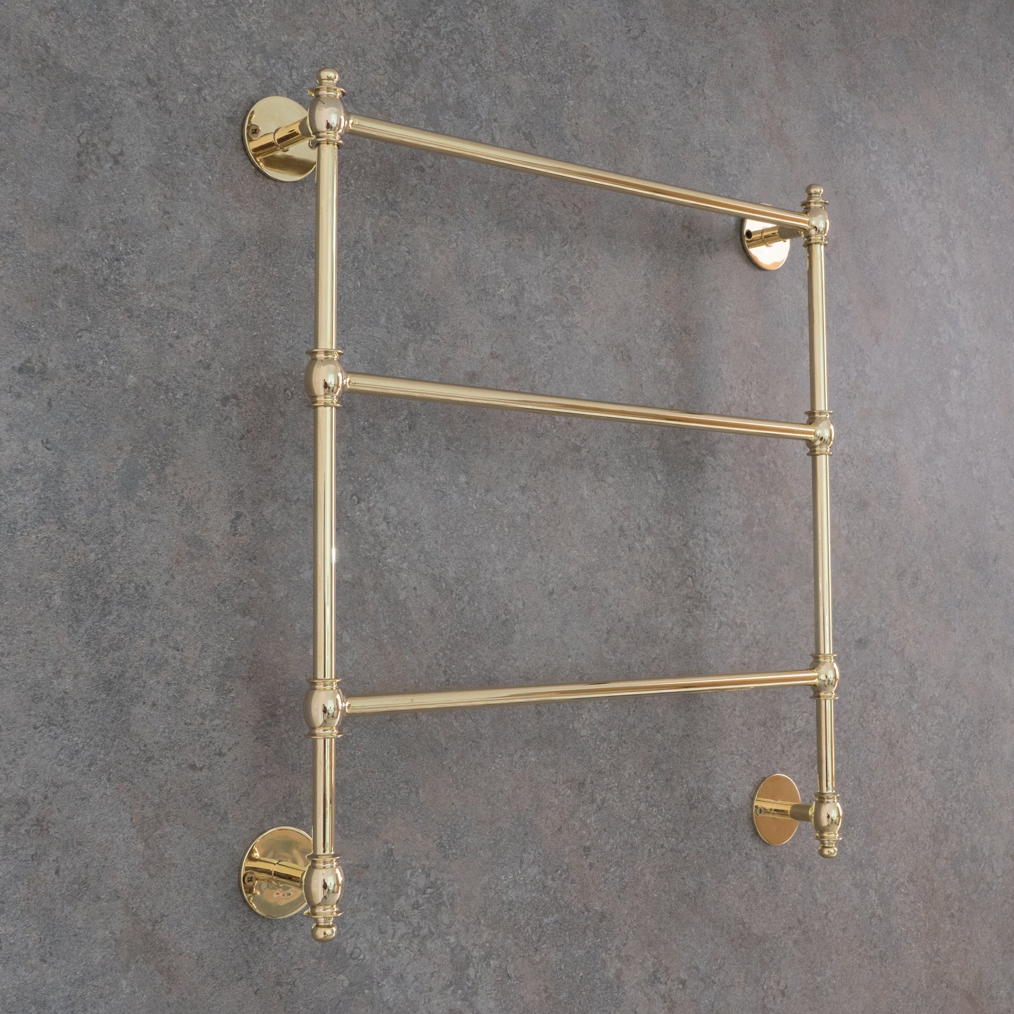 Unlacquered Brass Towel Organizer | Towel Rail alternate view 9