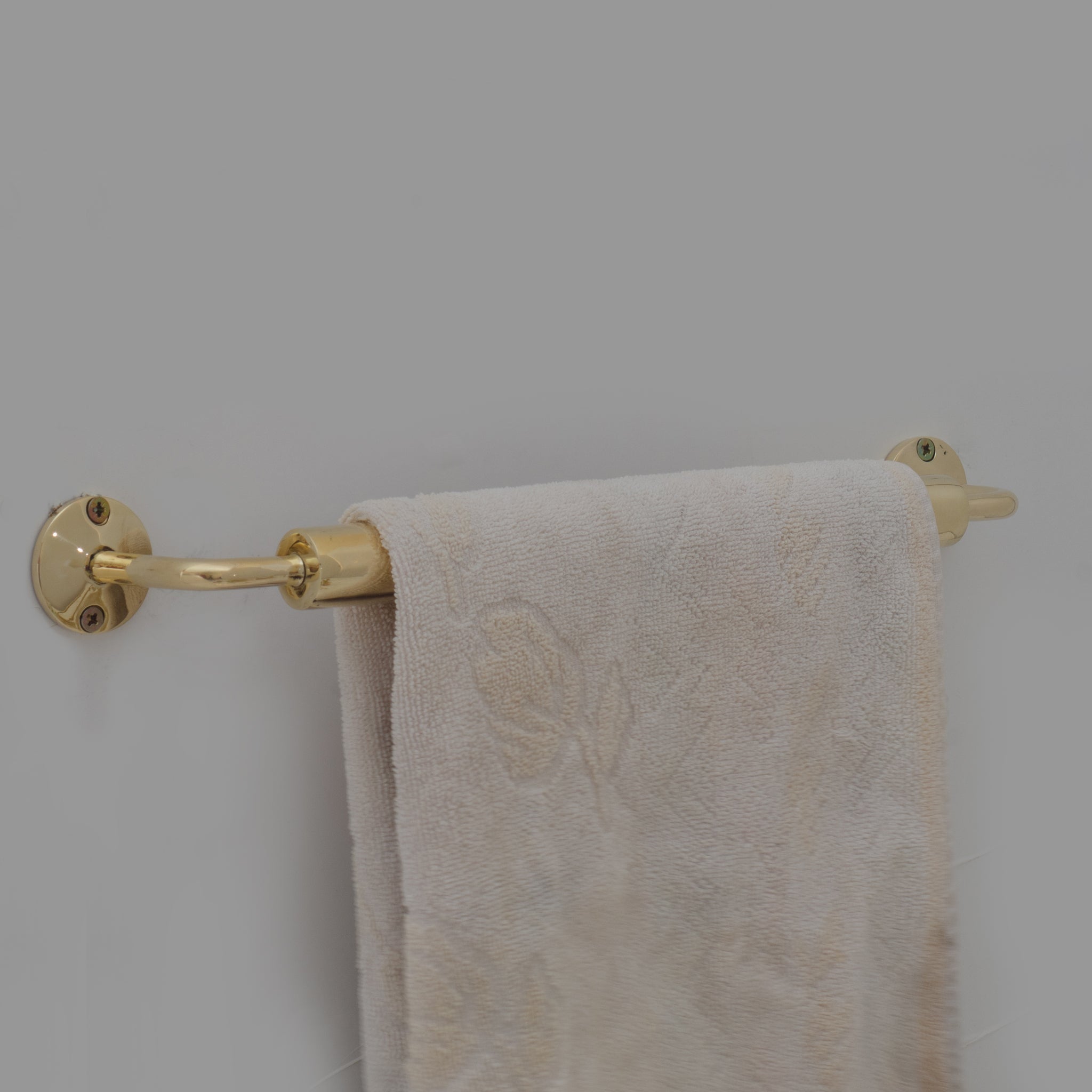 Unlacquered Brass Towel Rail – Bathroom Towel Holder alternate view 5
