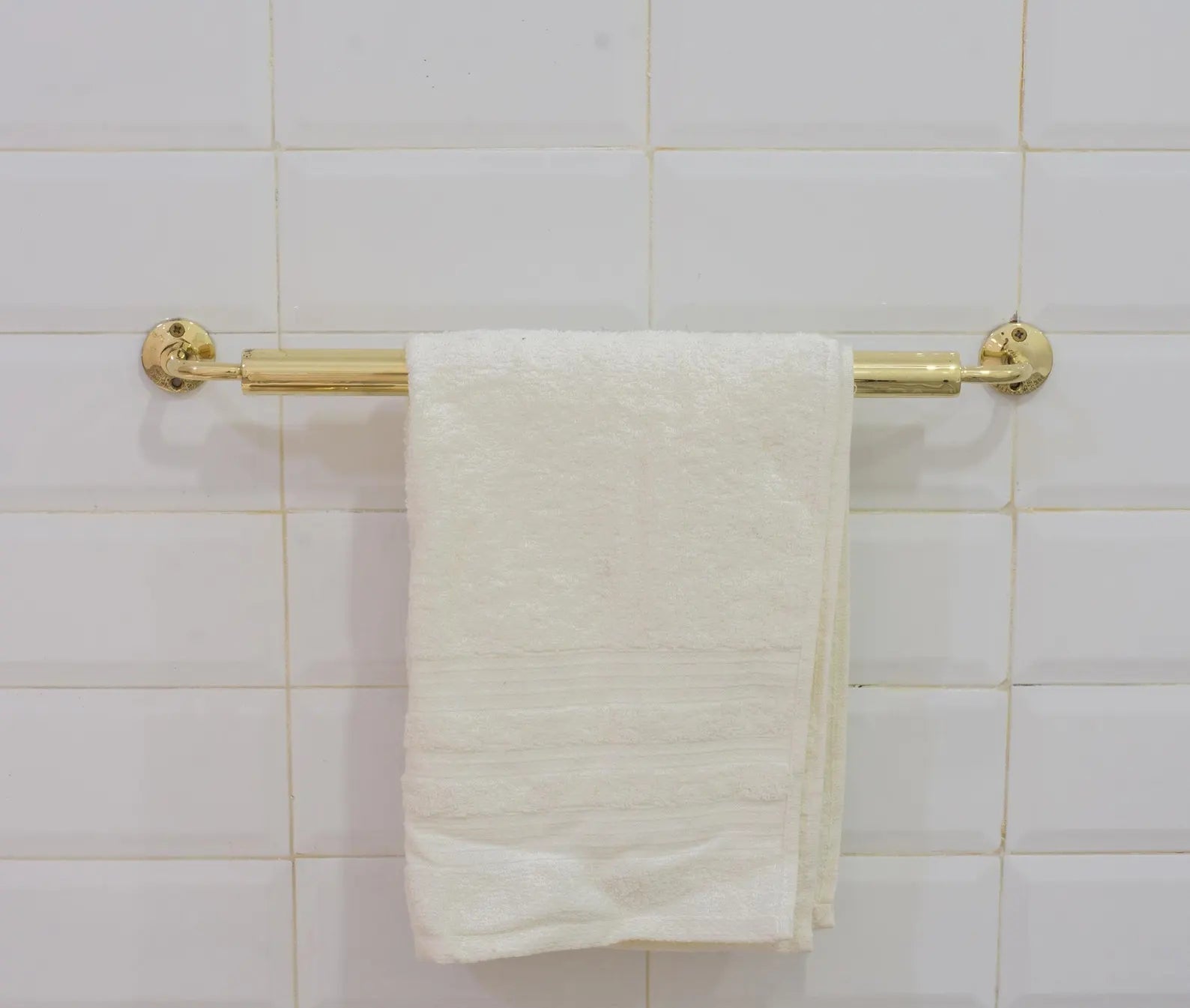 Unlacquered Brass Towel Rail – Bathroom Towel Holder alternate view 7