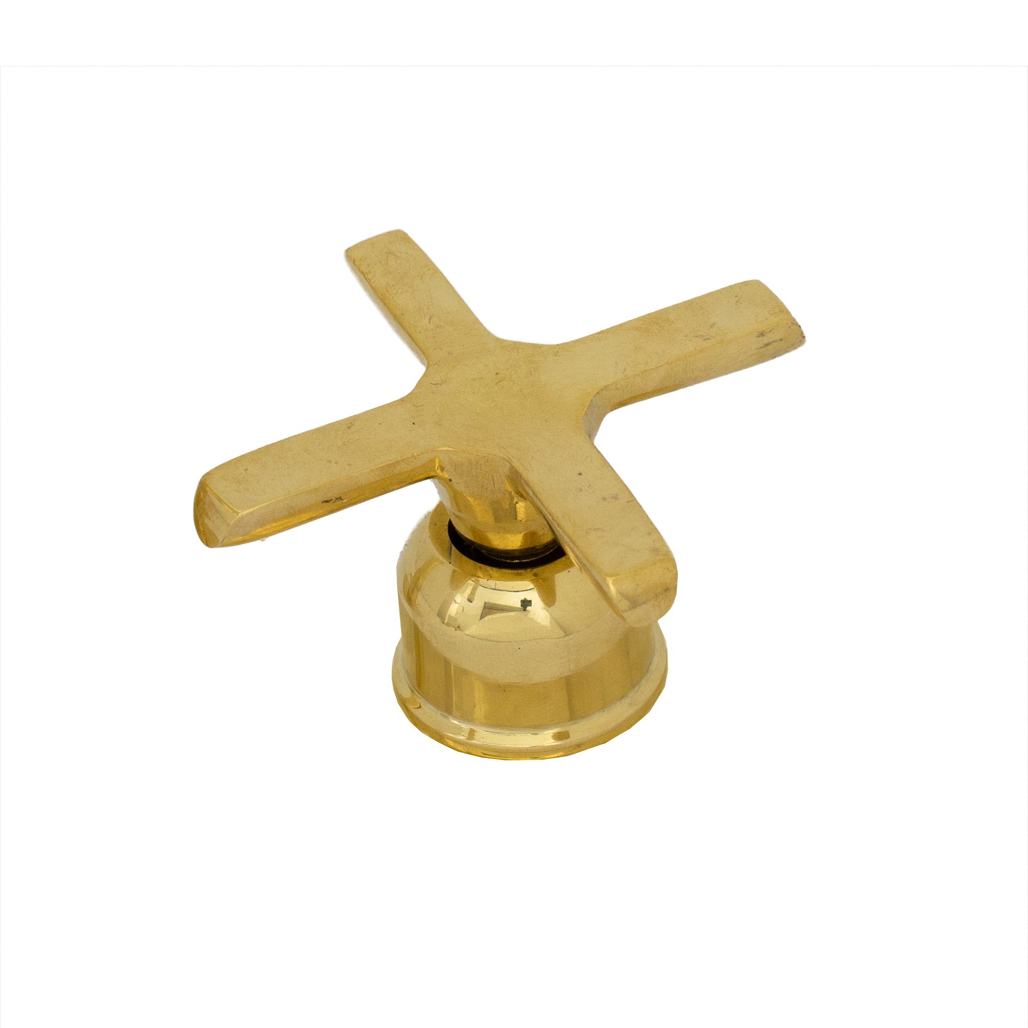 Unlacquered Brass Vanity Sink Faucet, Antique Brass Bathroom Single Hole Faucet alternate view 11