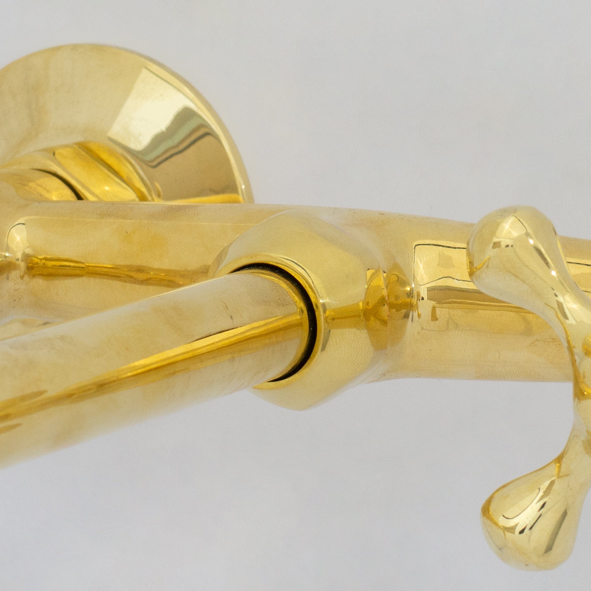 Unlacquered Brass Wall Faucet | Wall-Mounted Bridge Faucet alternate view 5