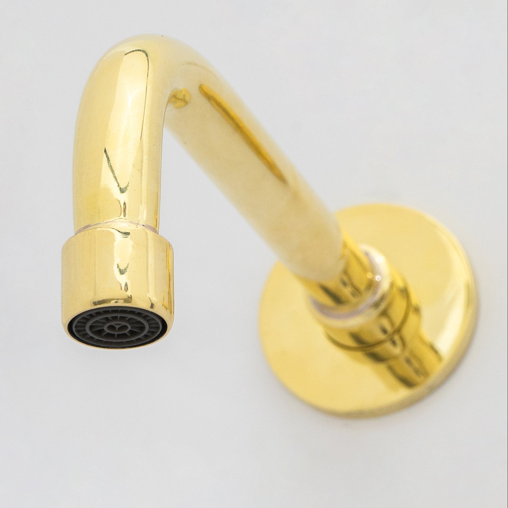 Unlacquered Brass Wall Mount Bathroom Faucet, Solid Brass Concealed Wall Faucet alternate view 8