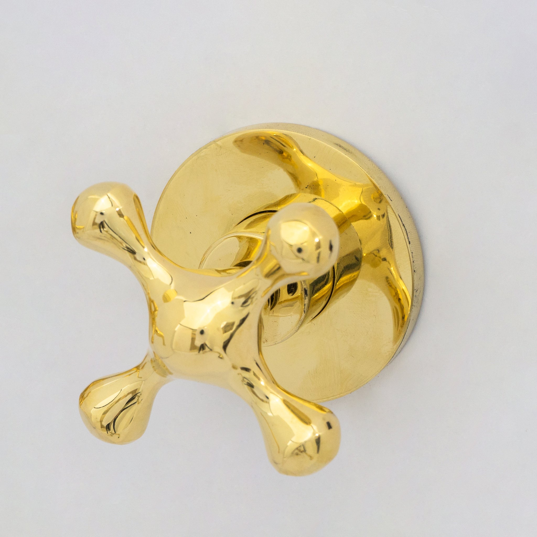 Unlacquered Brass Wall Mount Bathroom Faucet, Solid Brass Concealed Wall Faucet alternate view 6