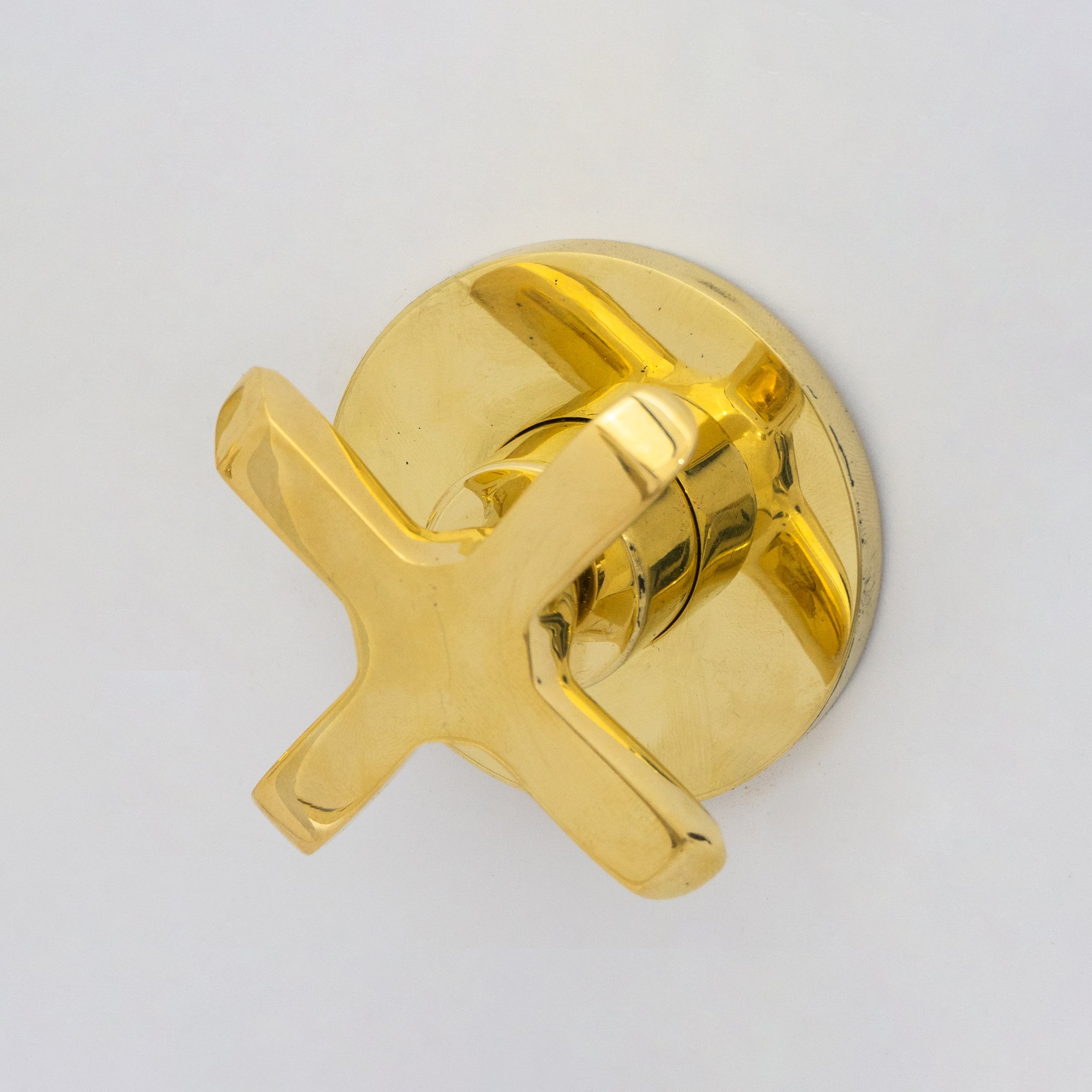 Unlacquered Brass Wall Mount Bathroom Faucet, Solid Brass Concealed Wall Faucet alternate view 5