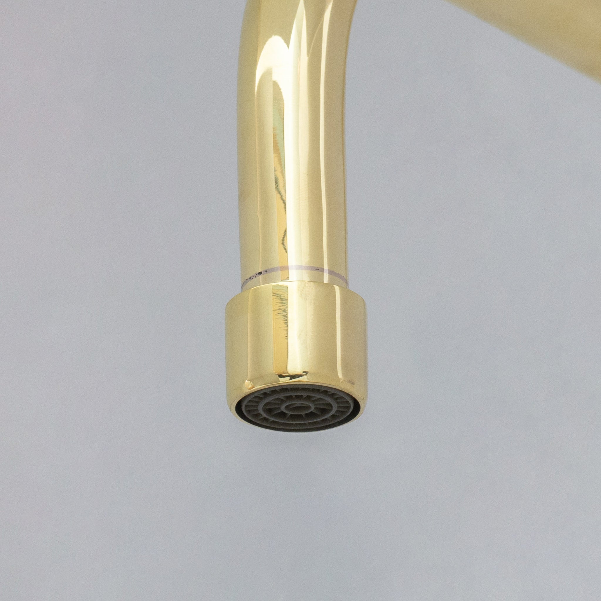 Unlacquered Brass Wall Mount Stove Faucet, Brass Pot Filler Faucet With Swiveling Neck alternate view 12